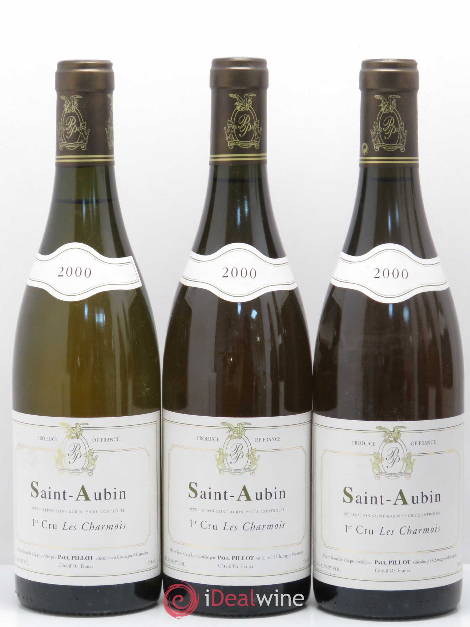 Saint-Aubin 1er Cru Les Charmois Paul Pillot (Domaine) (sans prix de réserve) 2000 - Lot de 6 bouteilles - 1