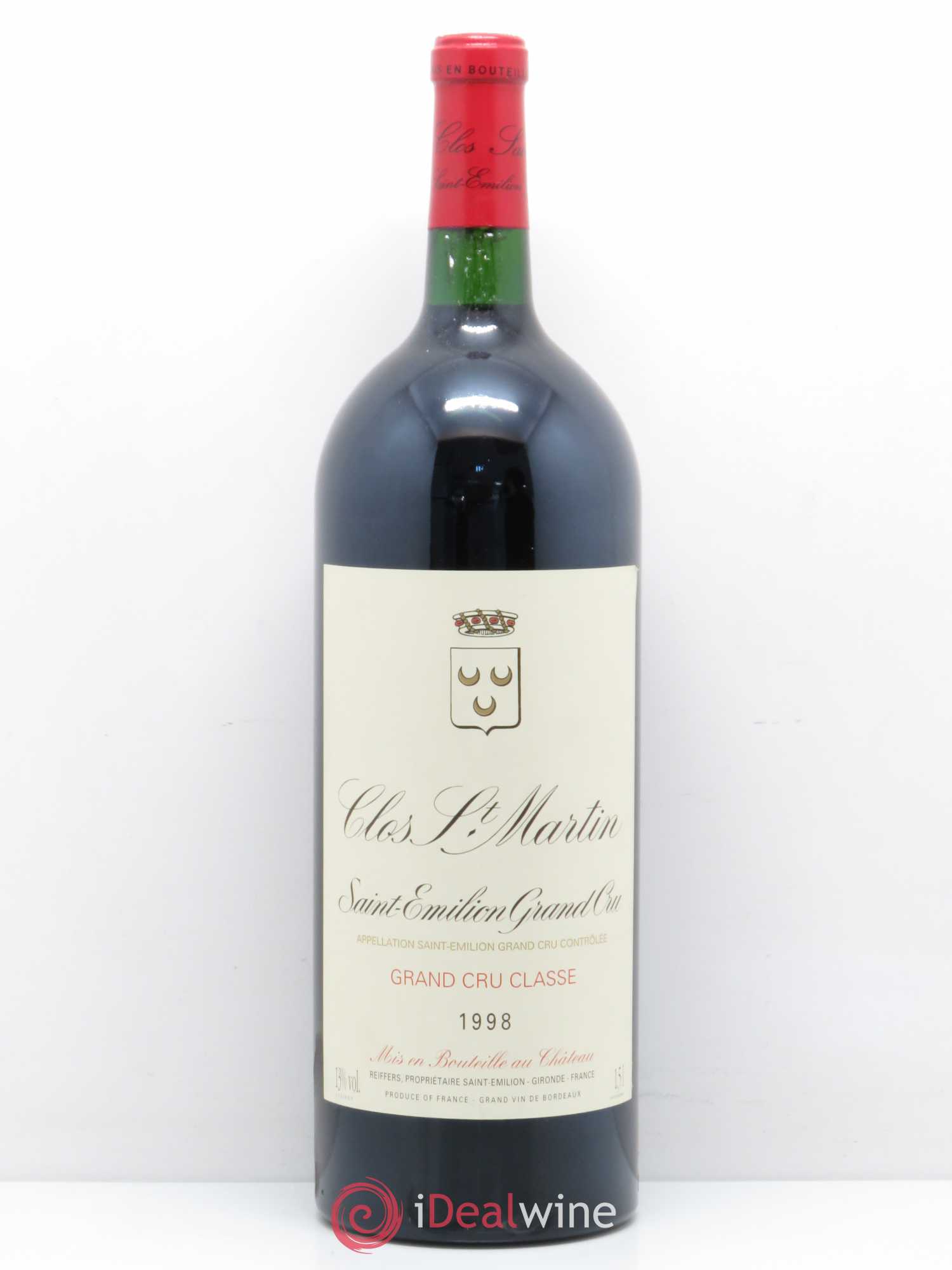 Clos Saint Martin Grand Cru Classé 1998 - Lot de 1 magnum - 0