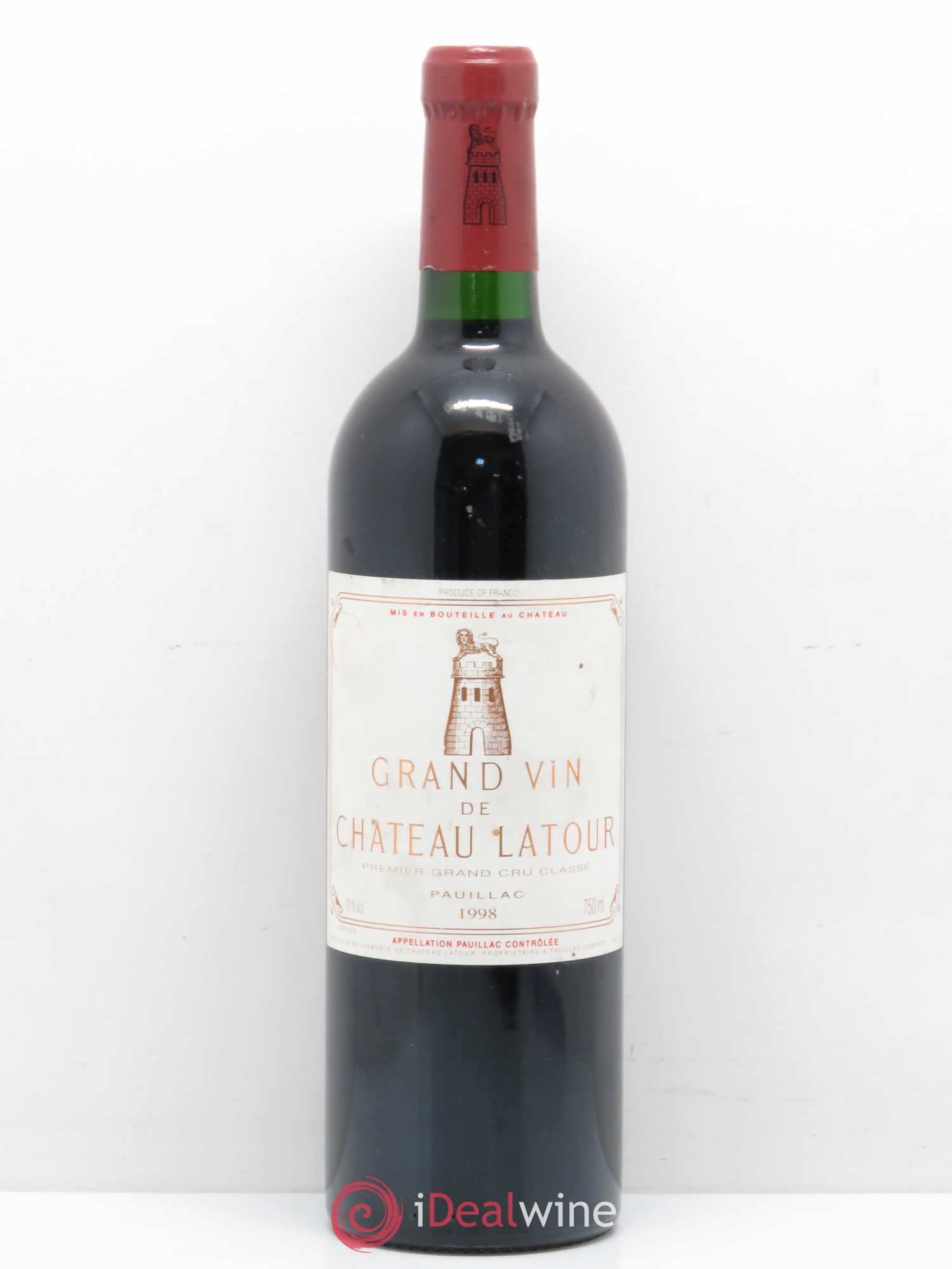 Château Latour 1er Grand Cru Classé 1998 - Lot de 1 bouteille - 0