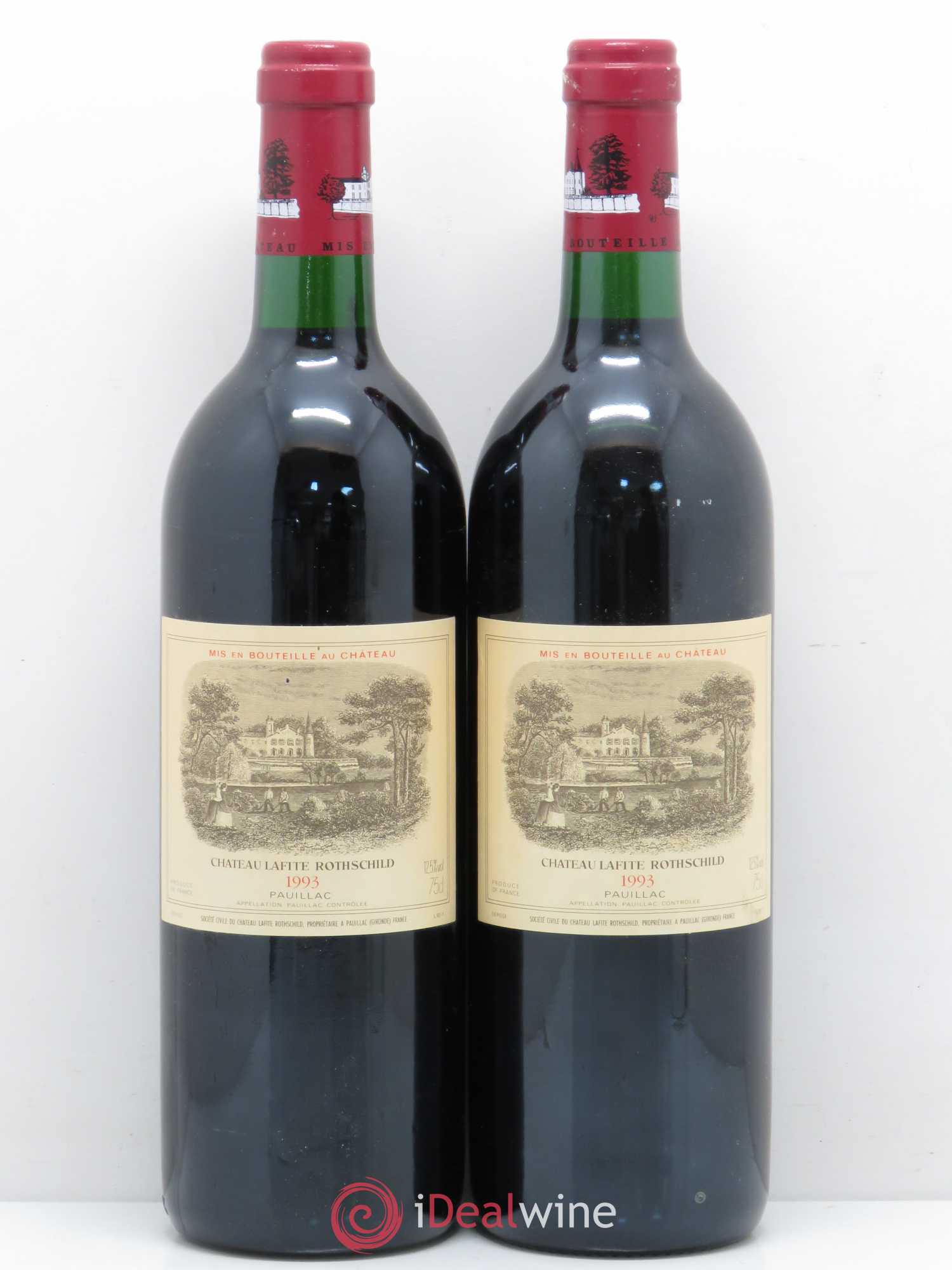 Château Lafite Rothschild 1er Grand Cru Classé 1993 - Lot de 2 bouteilles - 0