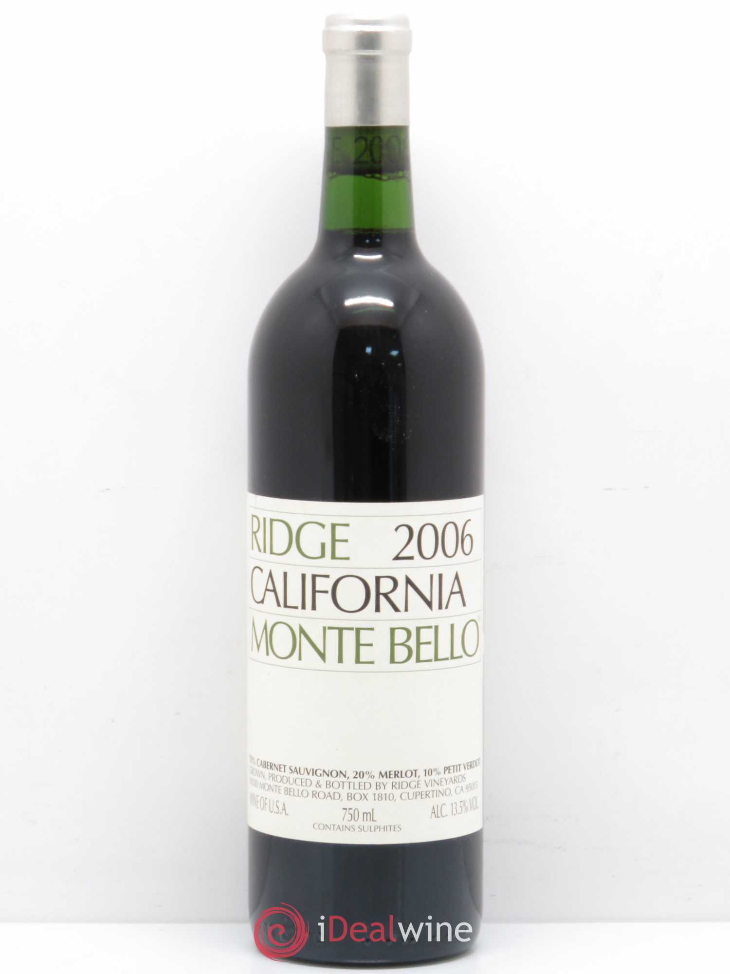 USA Ridge California Monte Bello (sans prix de réserve) 2006 - Lot de 1 bouteille - 0