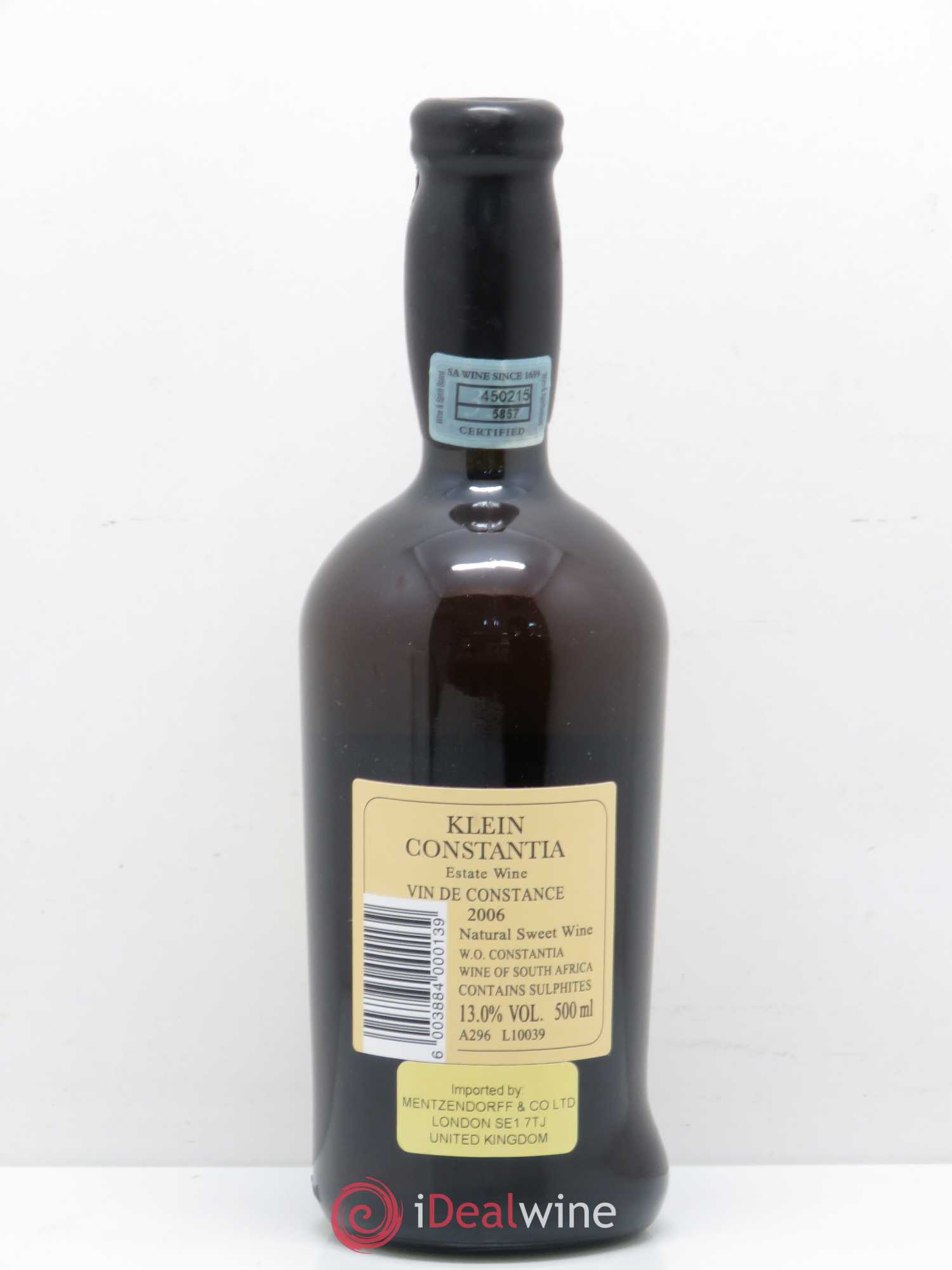 Vin de Constance Klein Constantia L. Jooste 2006 - Lot de 1 bouteille - 1