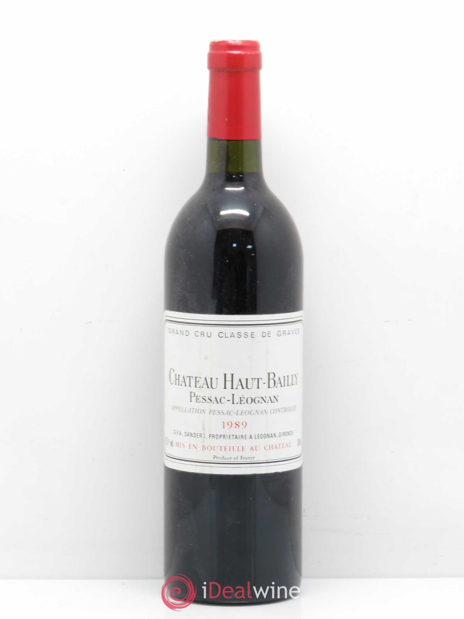 Château Haut-Bailly Cru Classé de Graves 1989 - Lot de 1 bouteille - 0