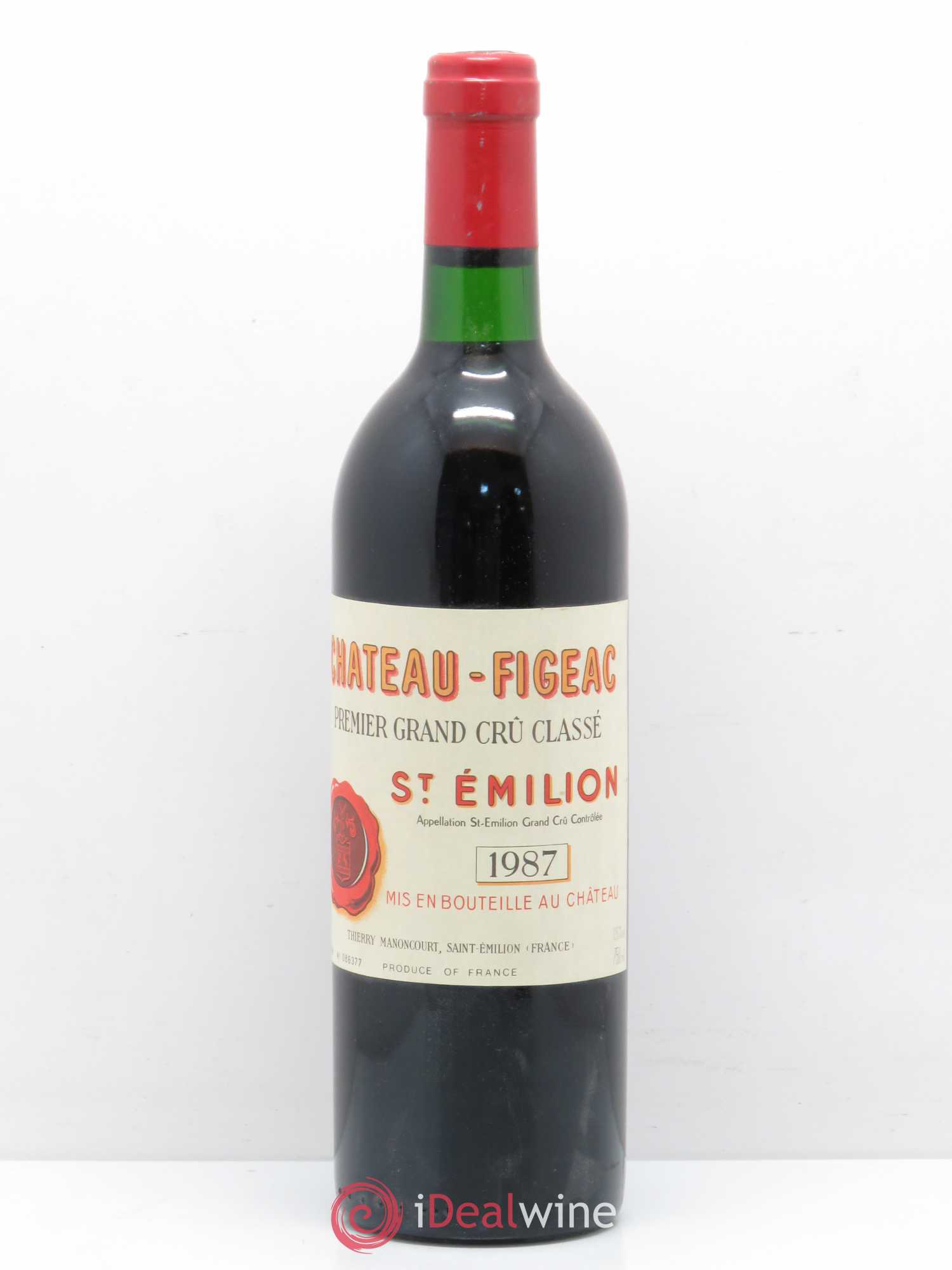 Château Figeac 1er Grand Cru Classé A 1987 - Lot de 1 bouteille - 0