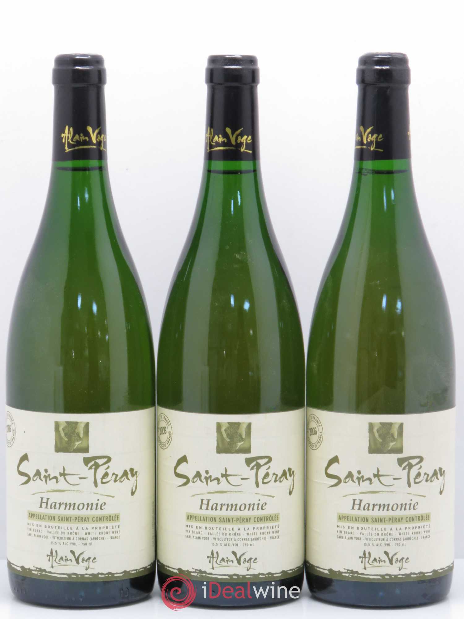 Saint-Péray Harmonie Alain Voge (Domaine) 2006 - Lot de 3 bouteilles - 0