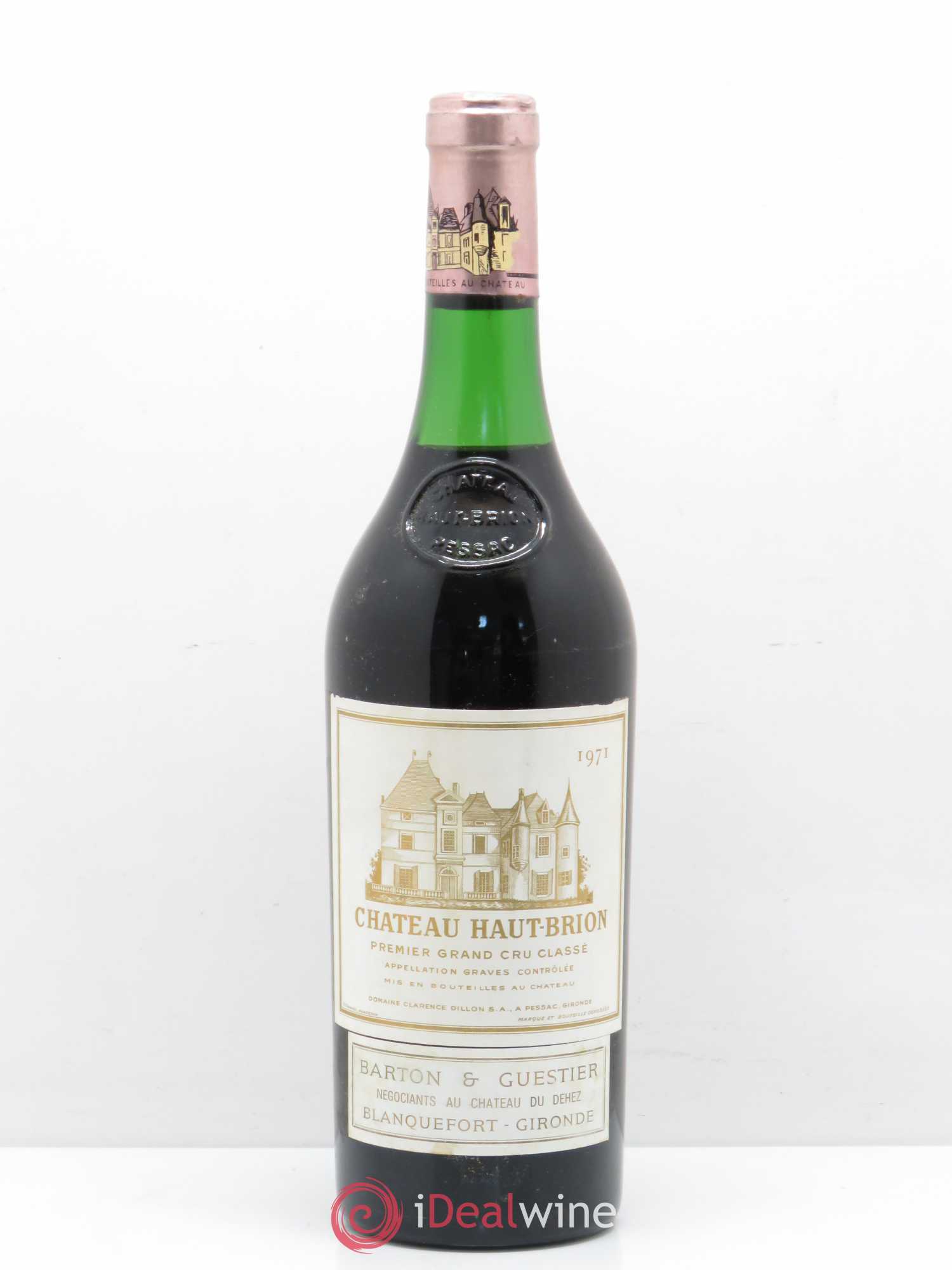 Château Haut Brion 1er Grand Cru Classé 1971 - Lot de 1 bouteille - 0