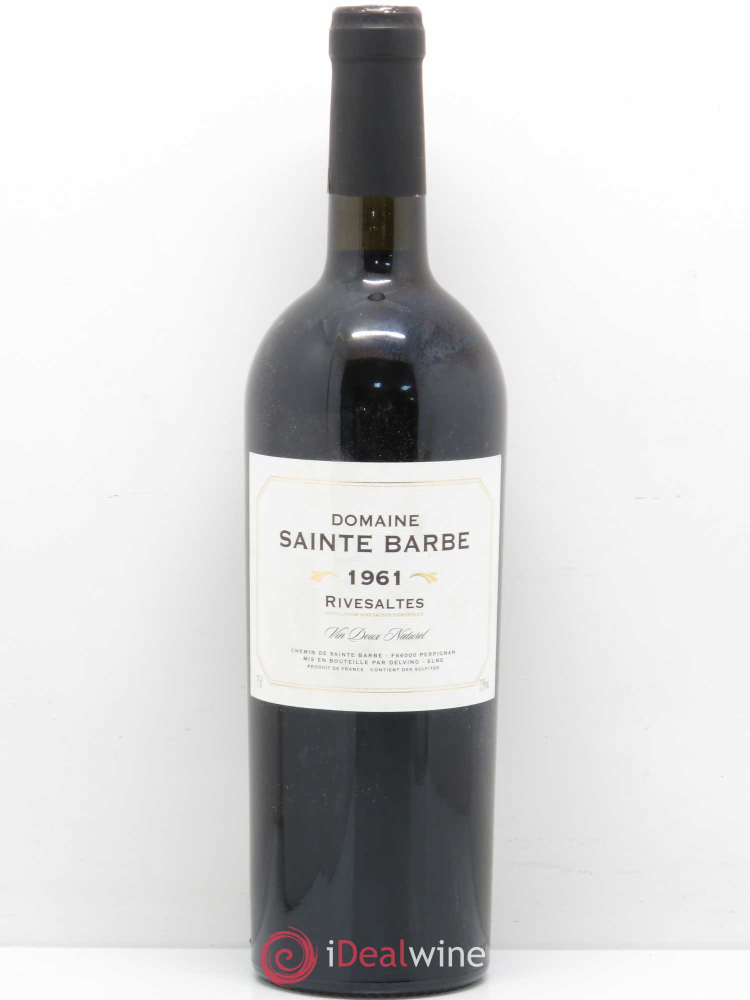 Rivesaltes Sainte Barbe (sans prix de réserve) 1961 - Posten von 1 Flasche - 0