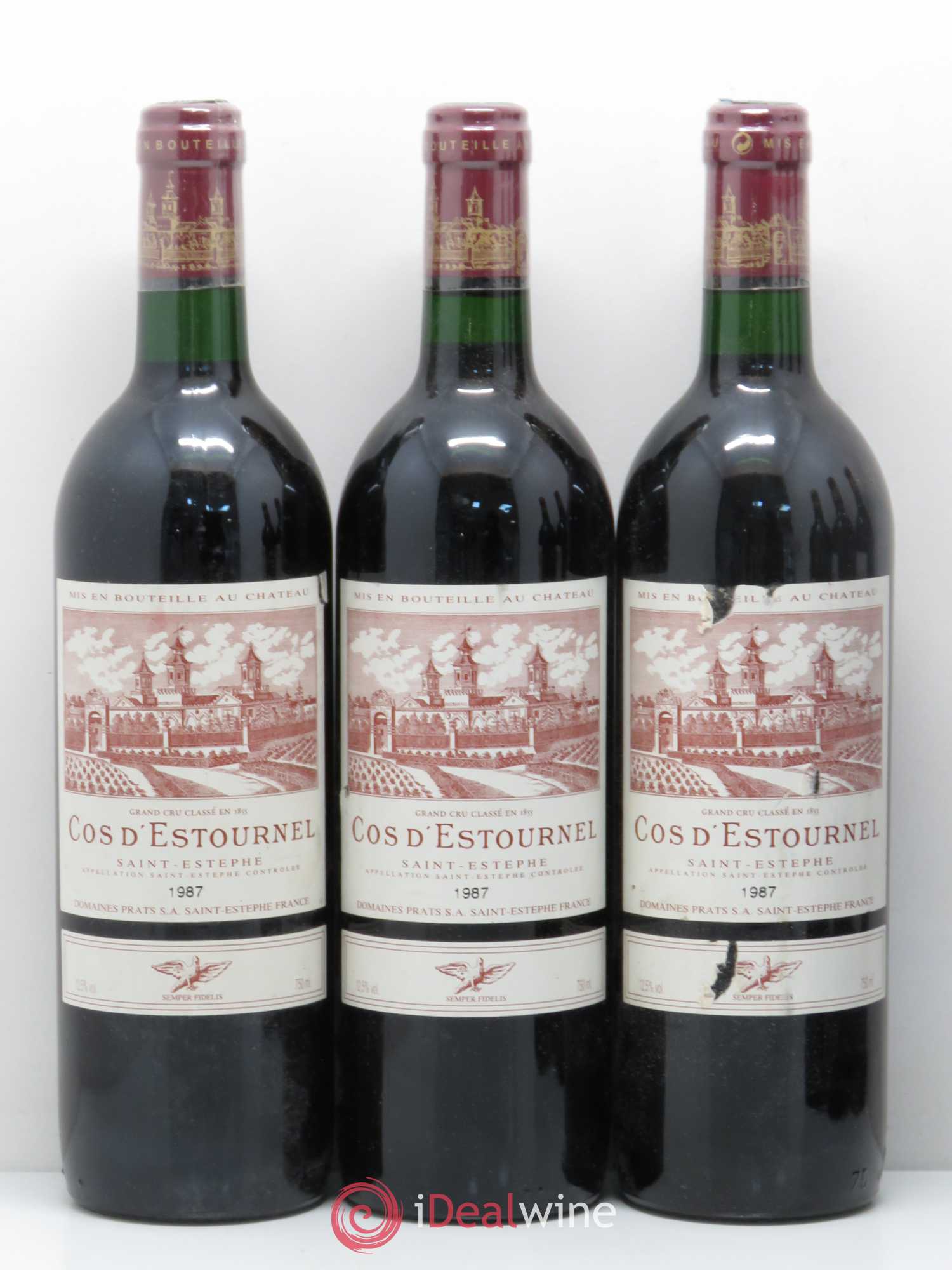 Cos d'Estournel 2ème Grand Cru Classé (sans prix de réserve) 1987 - Lot de 6 bouteilles - 1