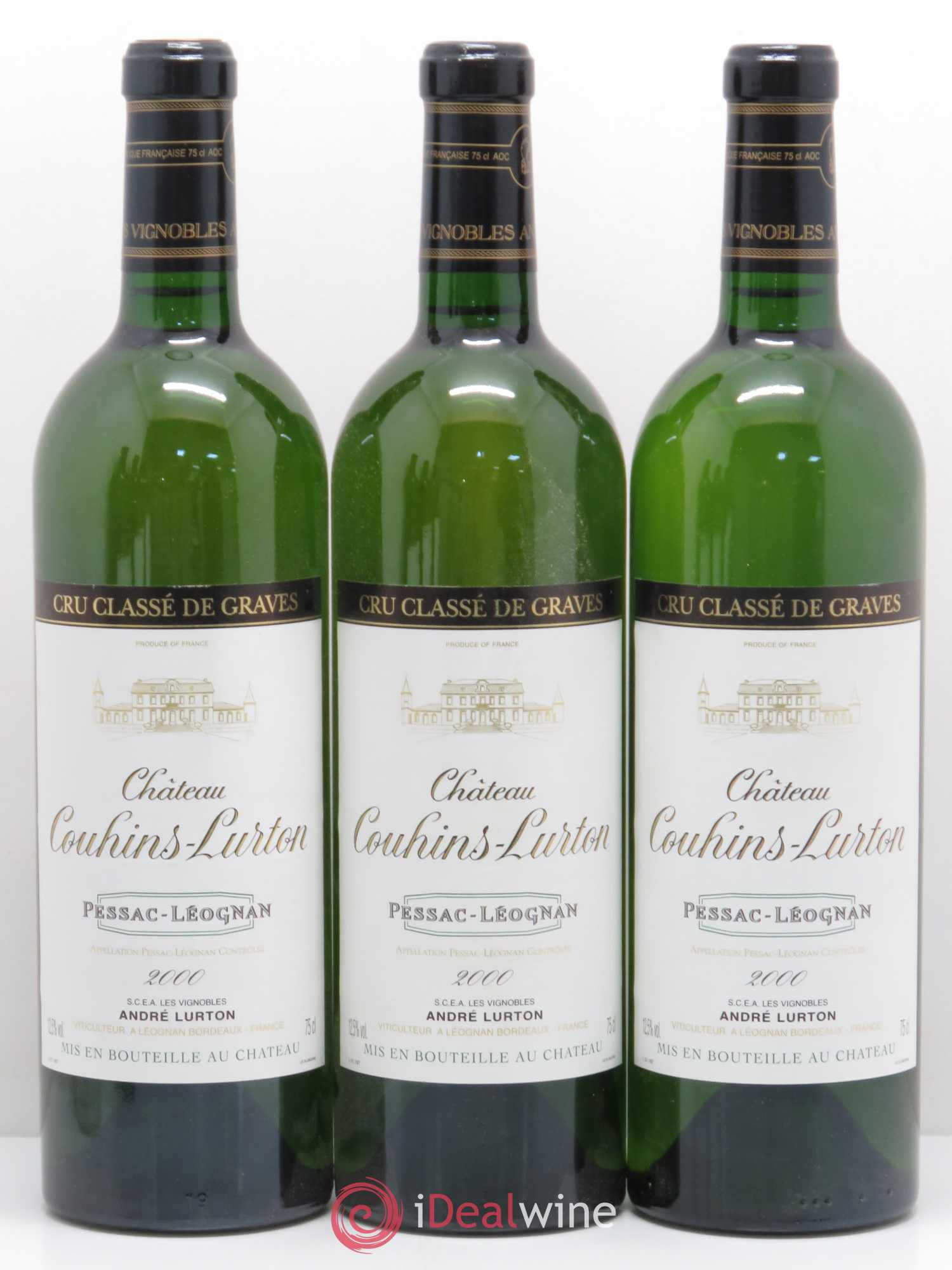 Château Couhins-Lurton Cru Classé de Graves  (sans prix de réserve) 2000 - Lot de 6 bouteilles - 2