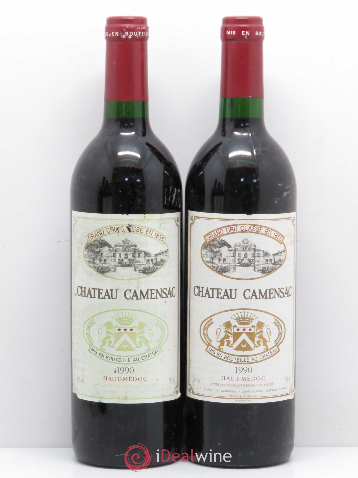 Château Camensac 5ème Grand Cru Classé (sans prix de réserve) 1990 - Lot de 5 bouteilles - 2