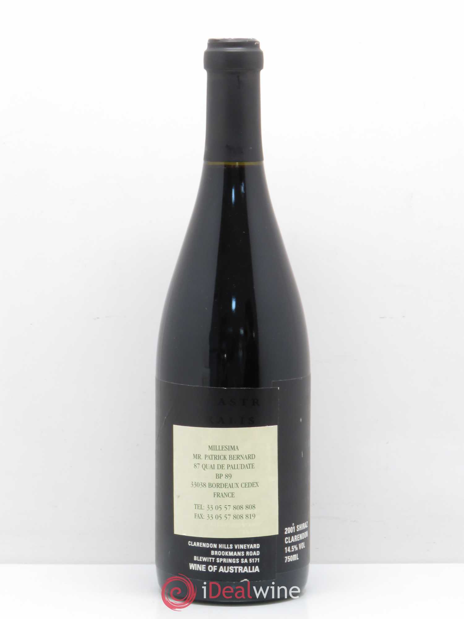 Australie Astralis Clarendon Hills 2001 - Posten von 1 Flasche - 1