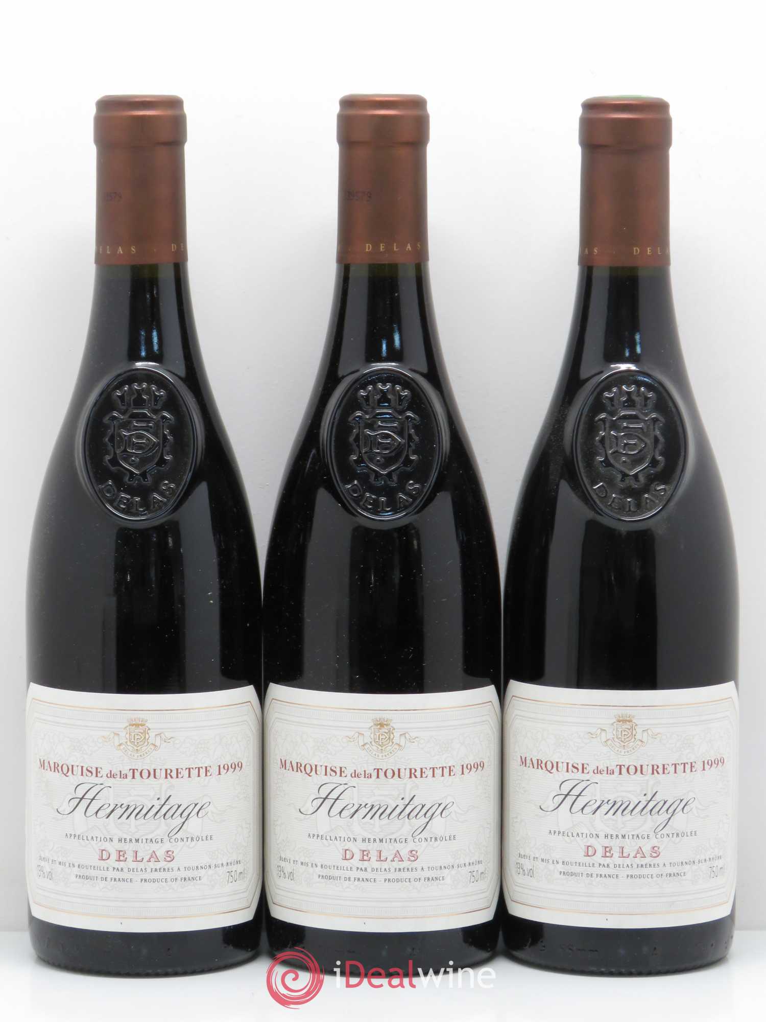 Hermitage Marquise de la Tourette Delas Frères 1999 - Lot de 6 bouteilles - 2