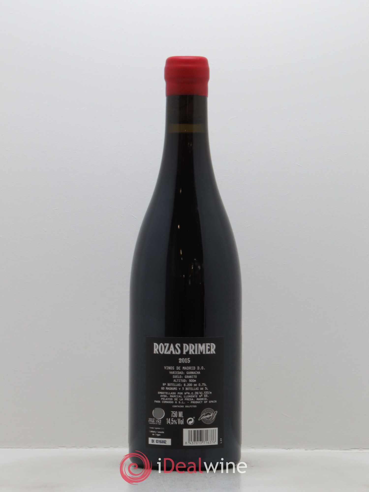 Vinos de Madrid DO Rozas 1er Comando G 2015 - Lot de 1 bouteille - 1