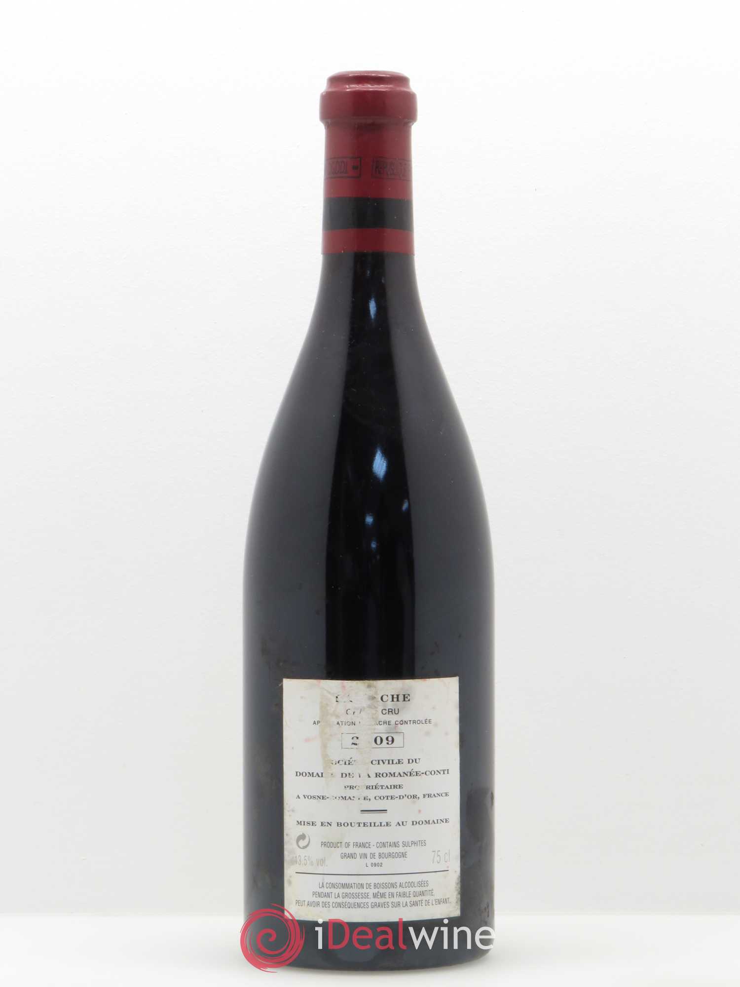La Tâche Grand Cru Domaine de la Romanée-Conti 2009 - Lot de 1 bouteille - 1