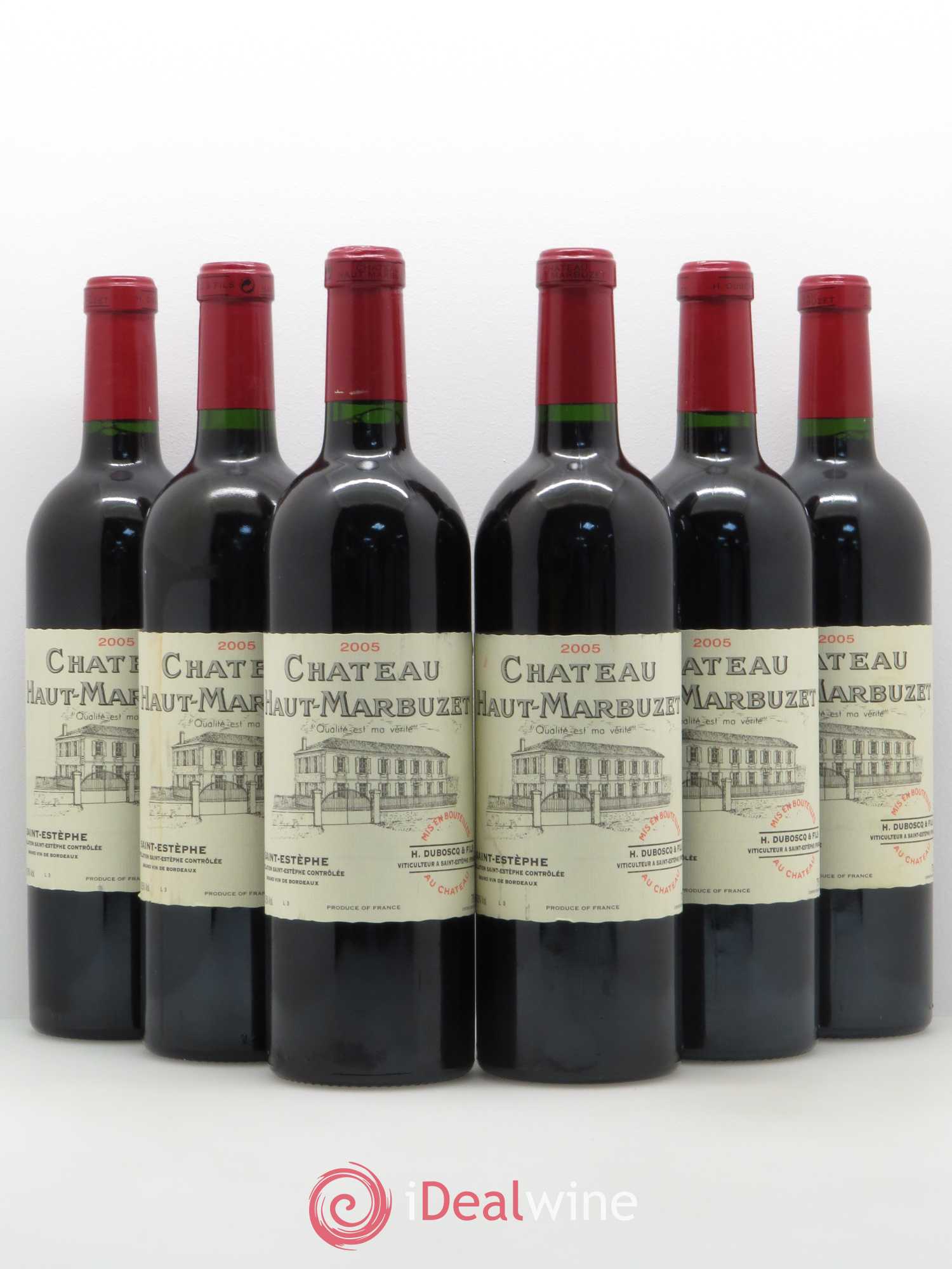 Château Haut Marbuzet 2005 - Lot de 6 bouteilles - 0