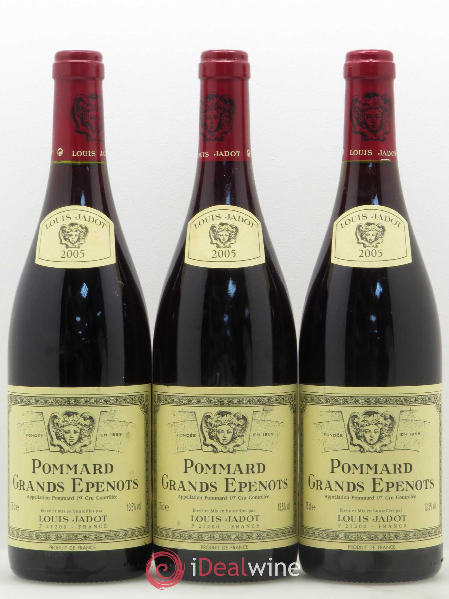 Pommard 1er Cru Les Grands Epenots Maison Louis Jadot 2000 - Lot de 3 bouteilles - 0
