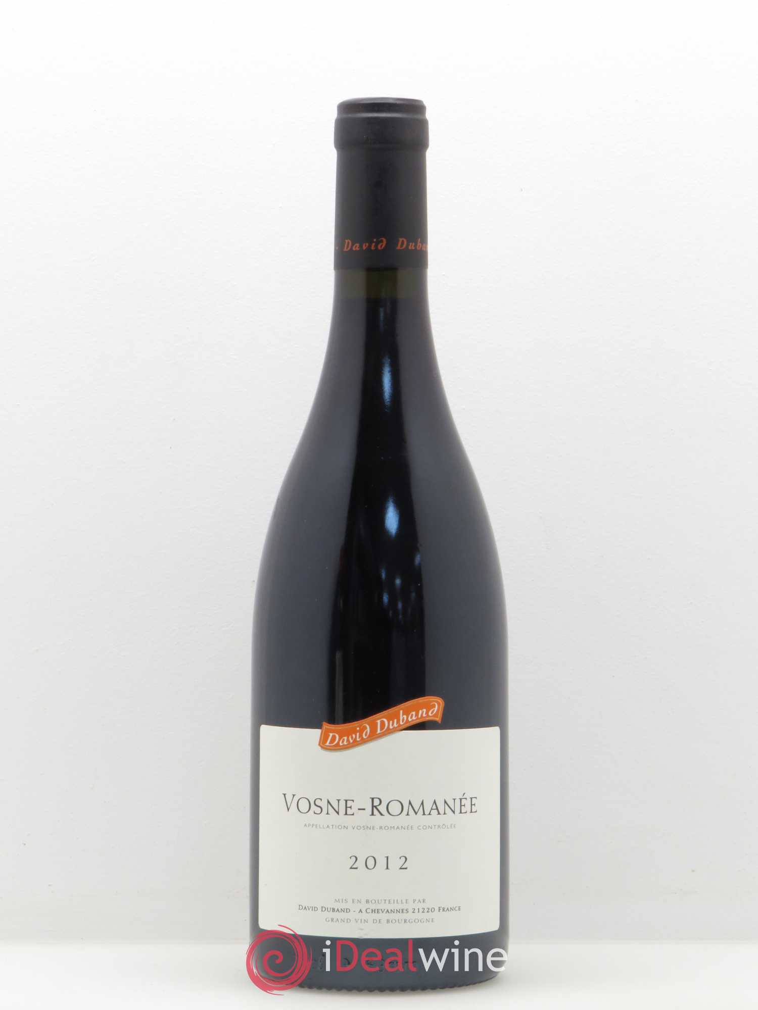Vosne-Romanée David Duband (Domaine) 2012 - Lot de 1 bouteille - 0