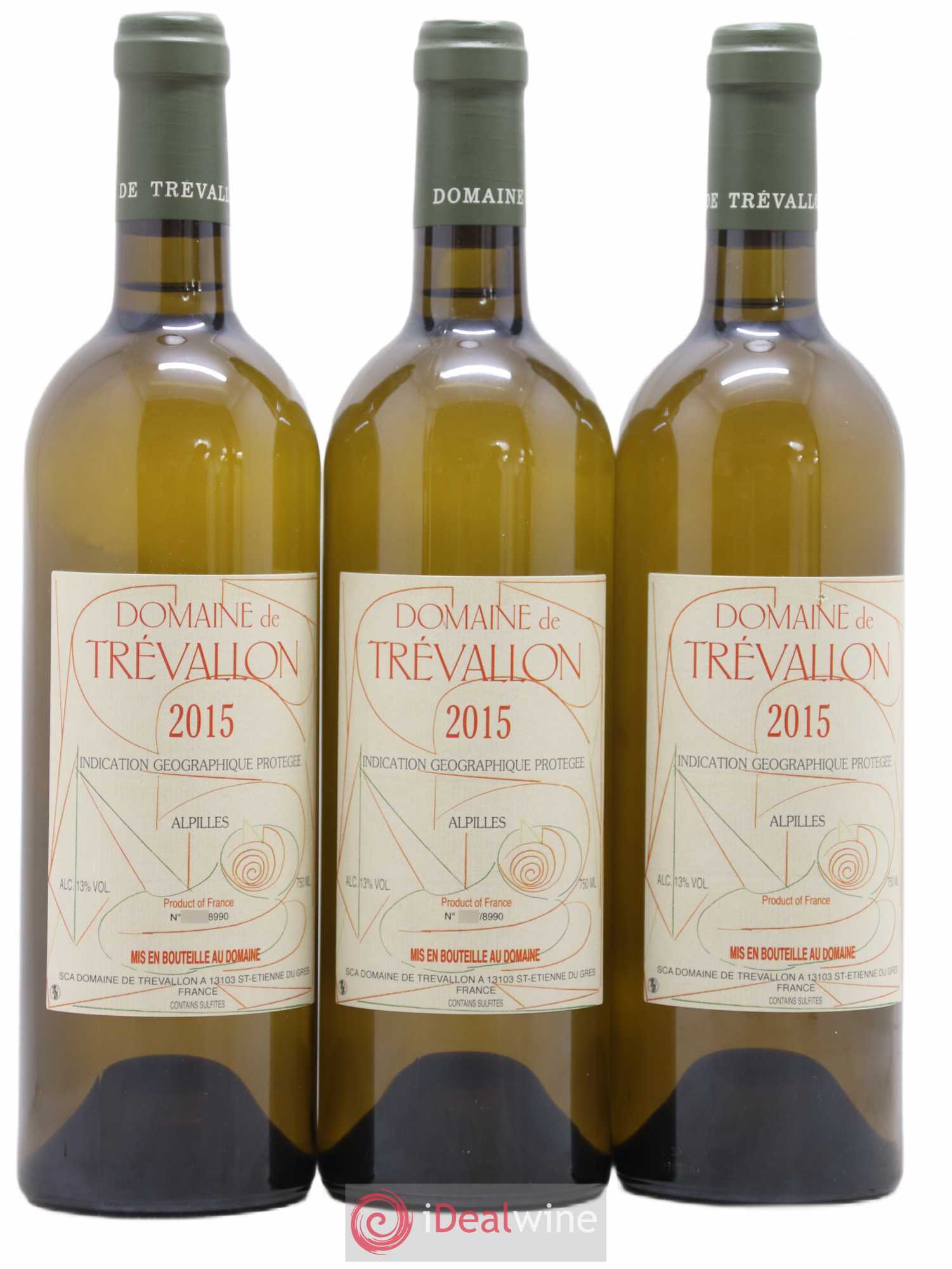 Alpilles Trévallon (Domaine de) Eloi Dürrbach 2015 - Lot de 3 bouteilles - 0