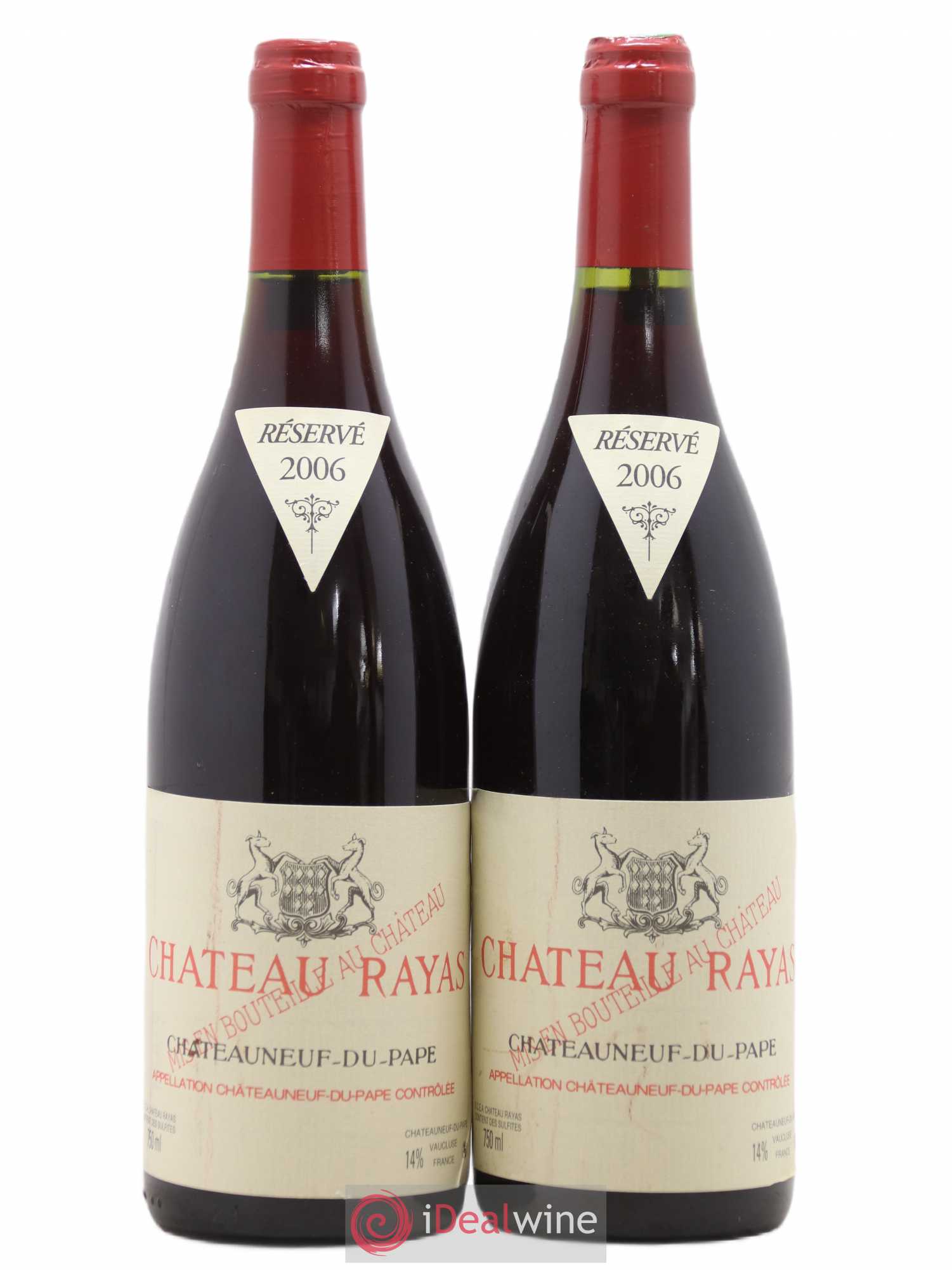 Châteauneuf-du-Pape Château Rayas Emmanuel Reynaud 2006 - Lot de 2 bouteilles - 0
