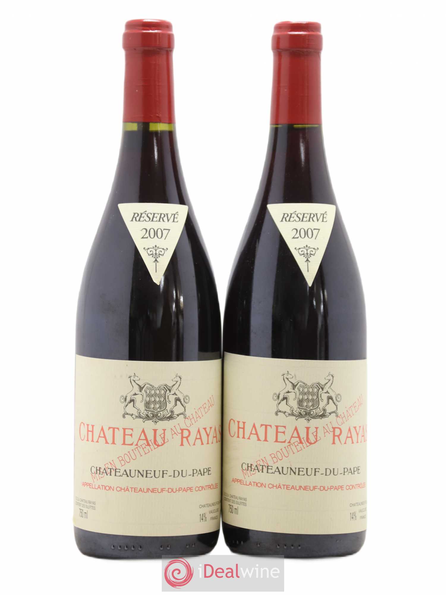 Châteauneuf-du-Pape Château Rayas Emmanuel Reynaud 2007 - Lot de 2 bouteilles - 0