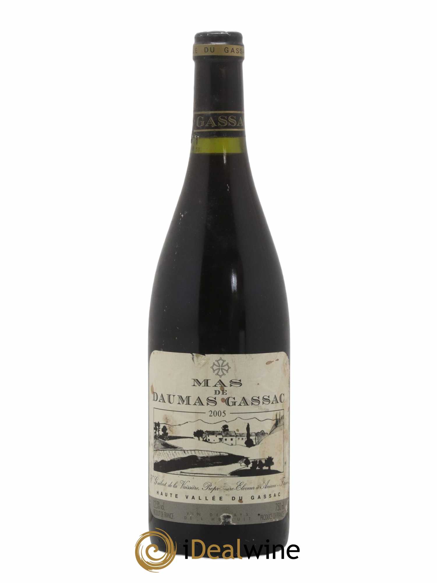 Saint-Guilhem-le-Désert - Cité d'Aniane Mas Daumas Gassac Famille Guibert de La Vaissière 2005 - Lot de 1 bouteille - 0