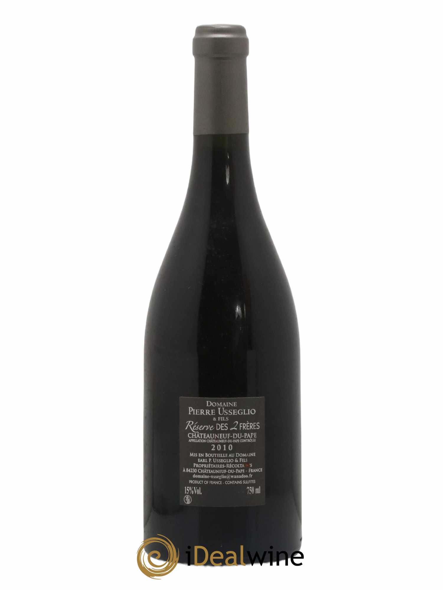 Châteauneuf-du-Pape Réserve des 2 frères Pierre Usseglio & Fils 2010 - Lot of 1 bottle - 1