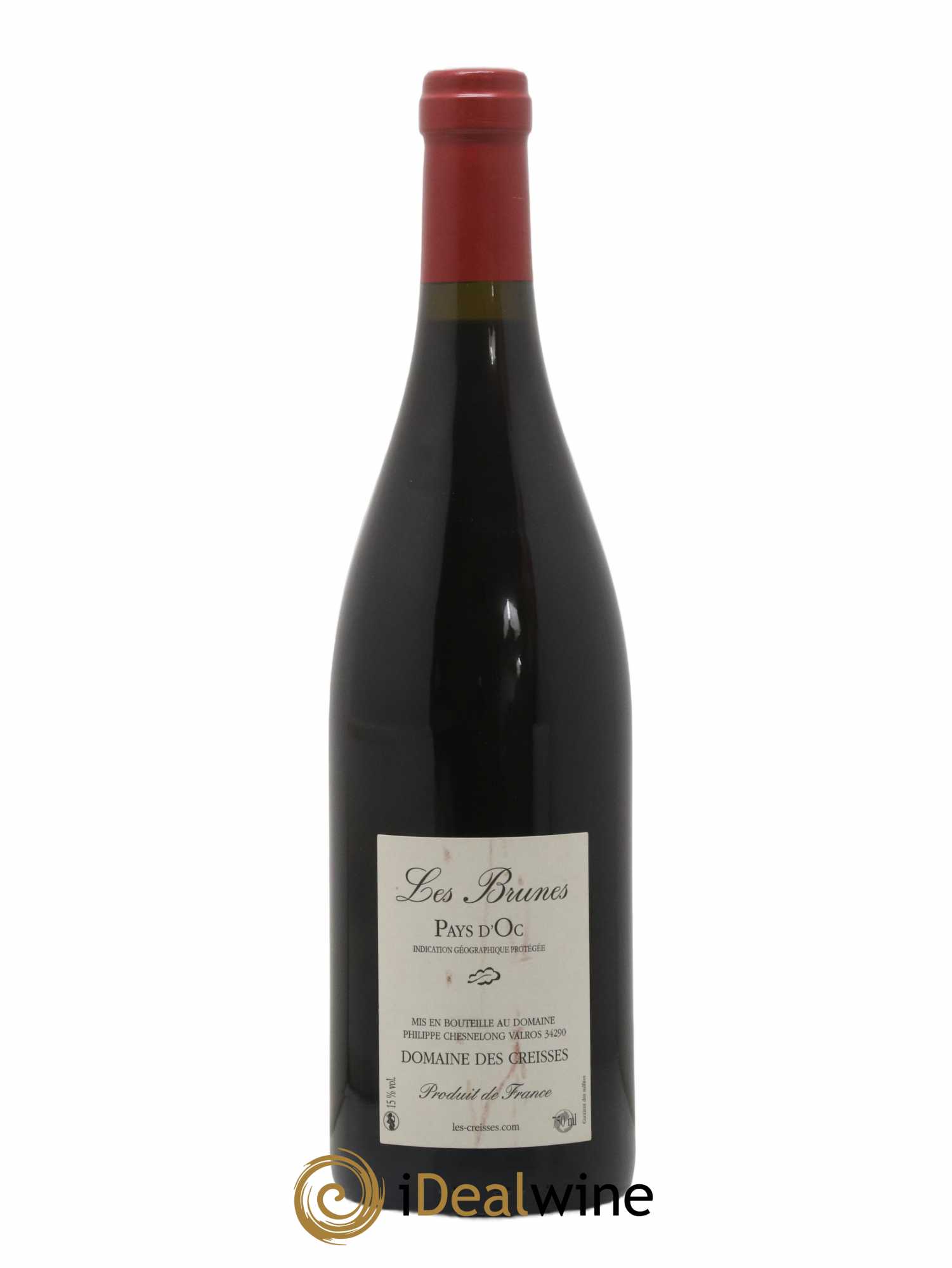 Vin de France Les Brunes Les Creisses (Domaine) IGP D'Oc 2013 - Lot of 1 bottle - 1