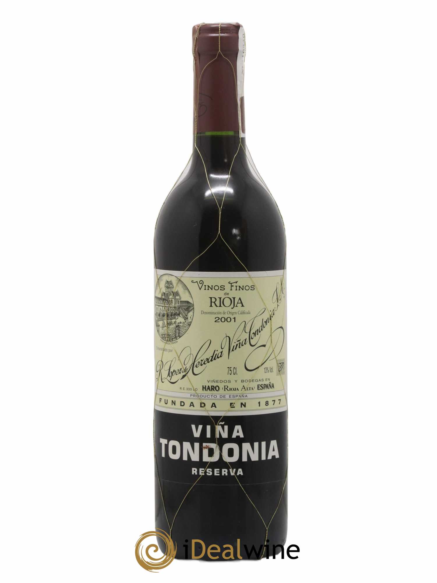 Rioja DOCA Reserva Vina Tondonia R. Lopez de Heredia 2001 - Lot de 1 bouteille - 0
