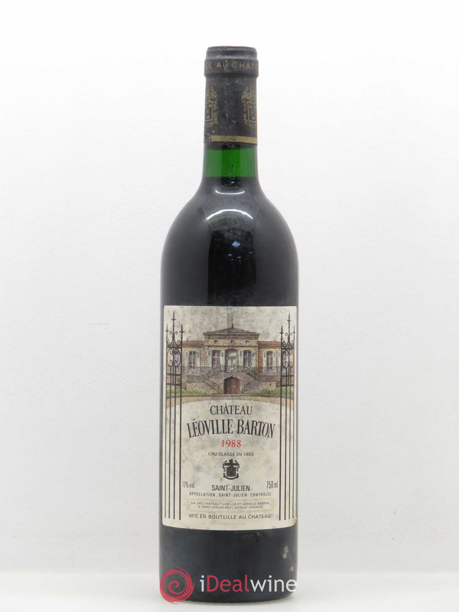 Château Léoville Barton 2ème Grand Cru Classé 1988 - Lot de 1 bouteille - 0