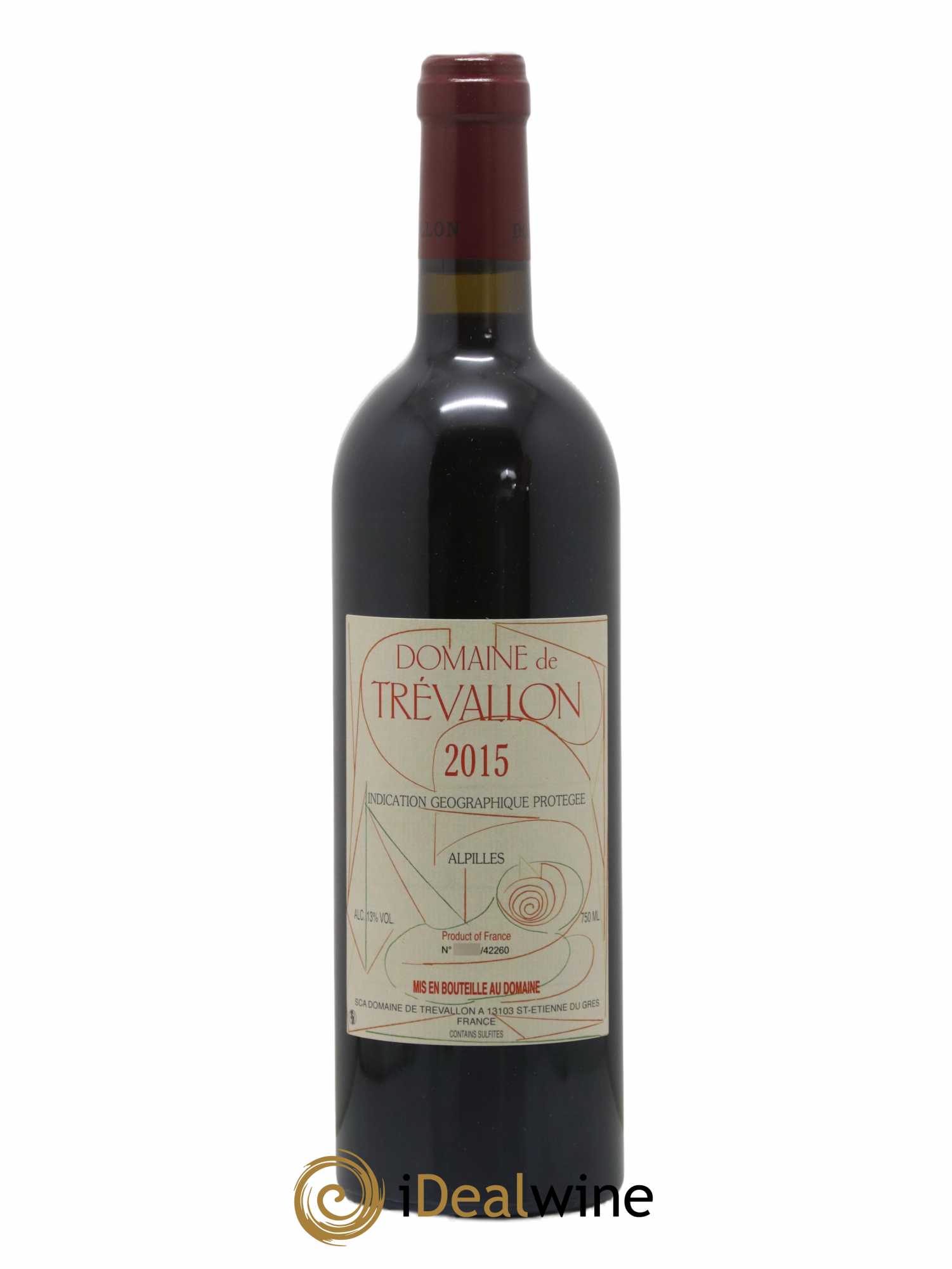 Alpilles Trévallon (Domaine de) Eloi Dürrbach 2015 - Lot de 1 bouteille - 0