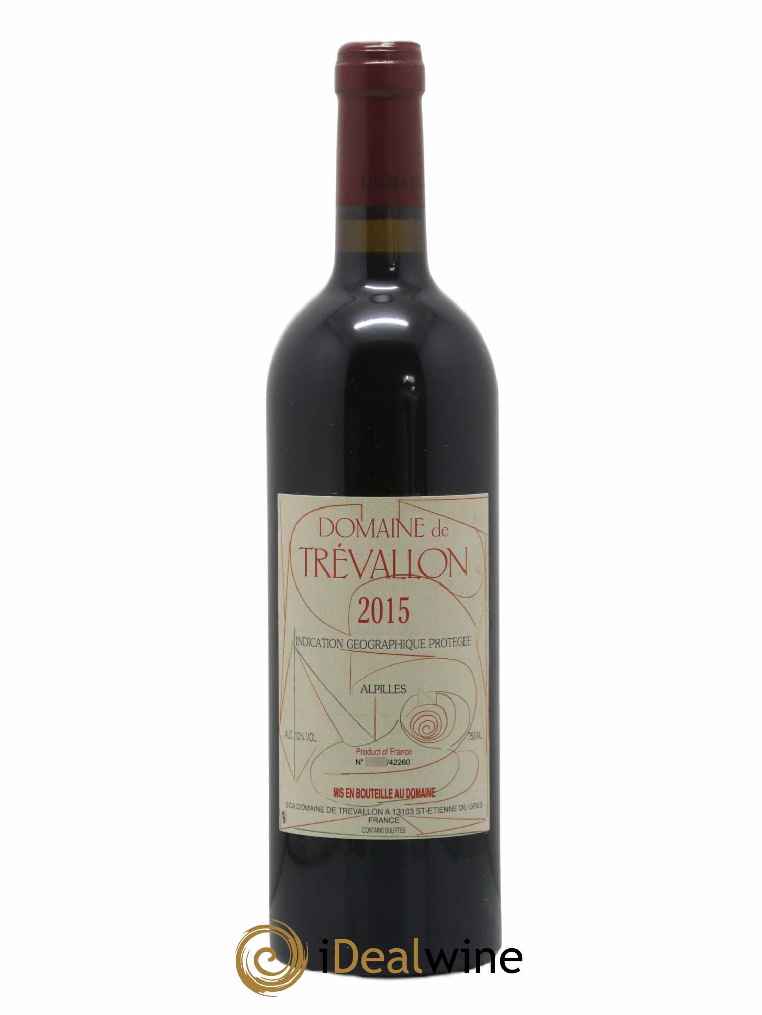 Alpilles Trévallon (Domaine de) Eloi Dürrbach 2015 - Lot de 1 bouteille - 0