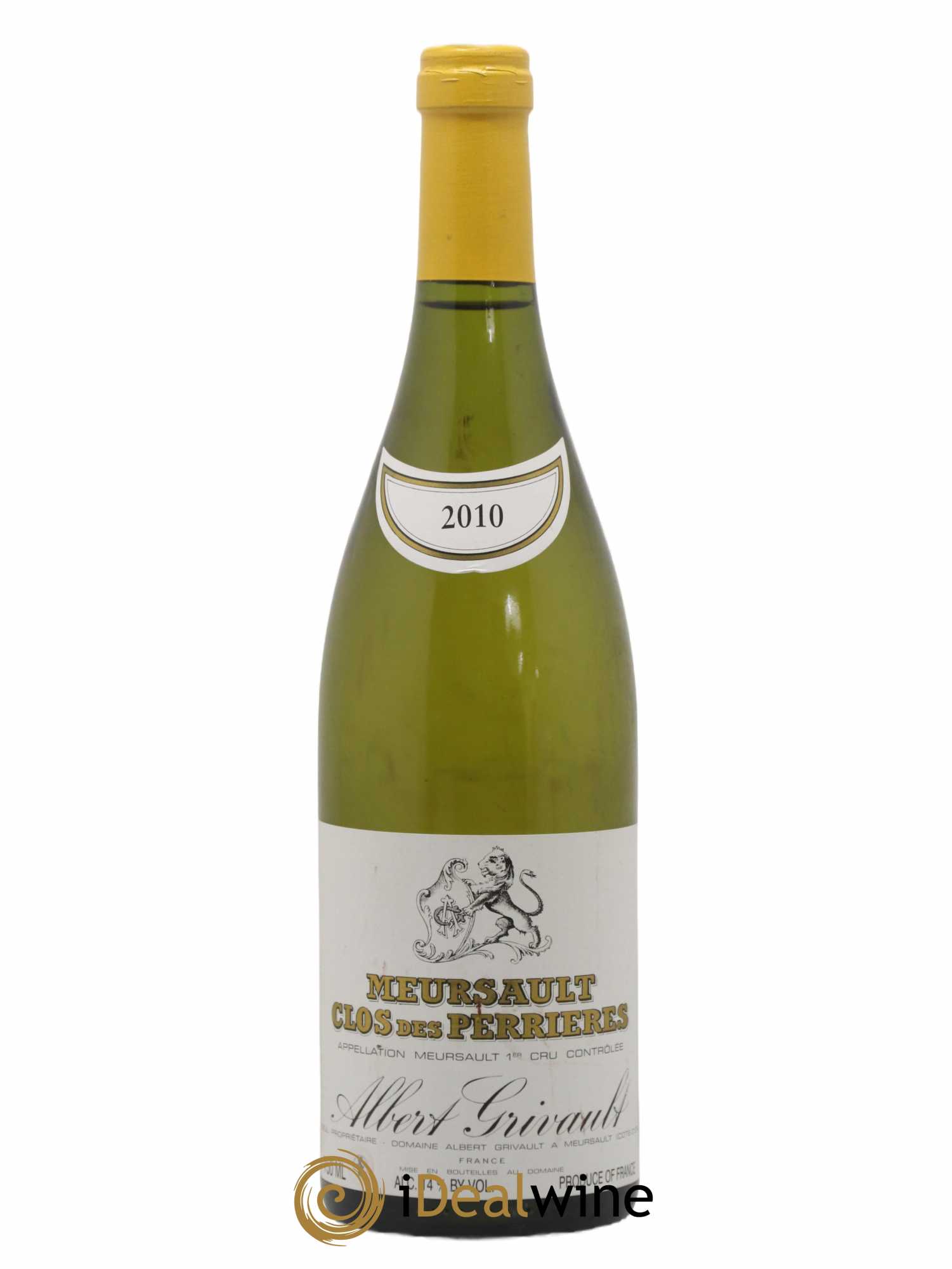 Meursault 1er Cru Clos des Perrières Albert Grivault 2010 - Lot de 1 bouteille - 0