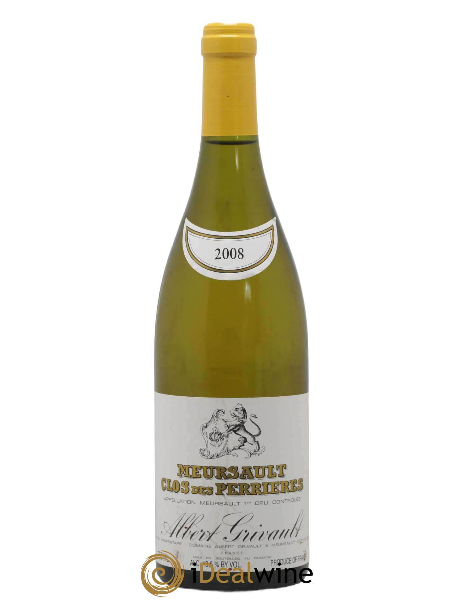 Meursault 1er Cru Clos des Perrières Albert Grivault 2008 - Lot de 1 bouteille - 0
