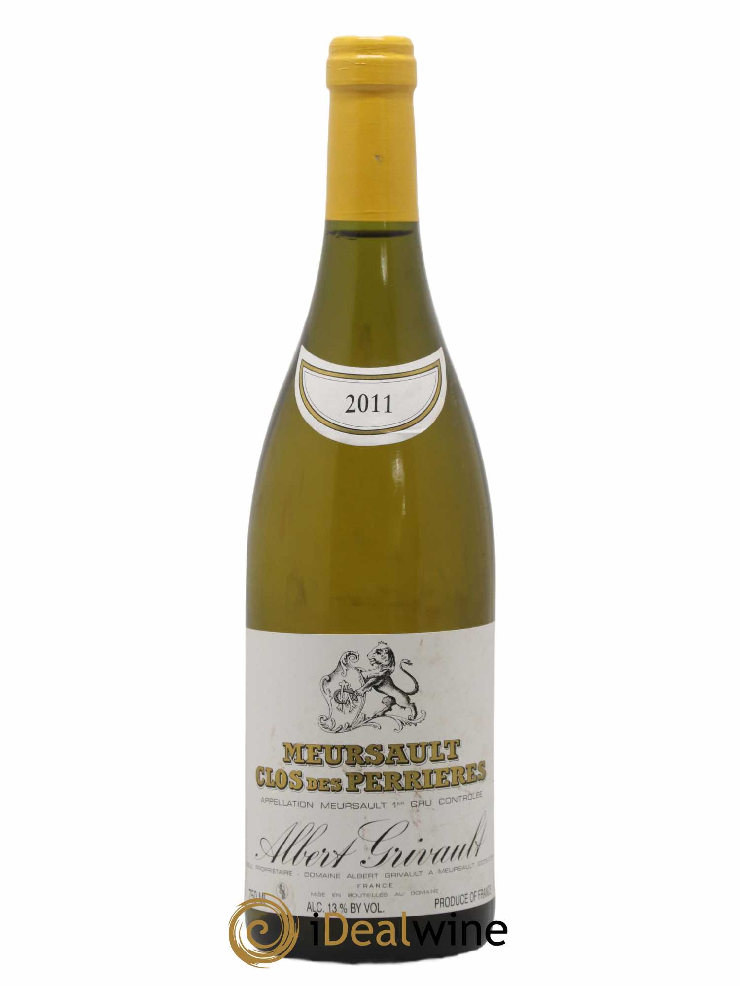 Meursault 1er Cru Clos des Perrières Monopole Albert Grivault 2011 - Lot de 1 bouteille - 0
