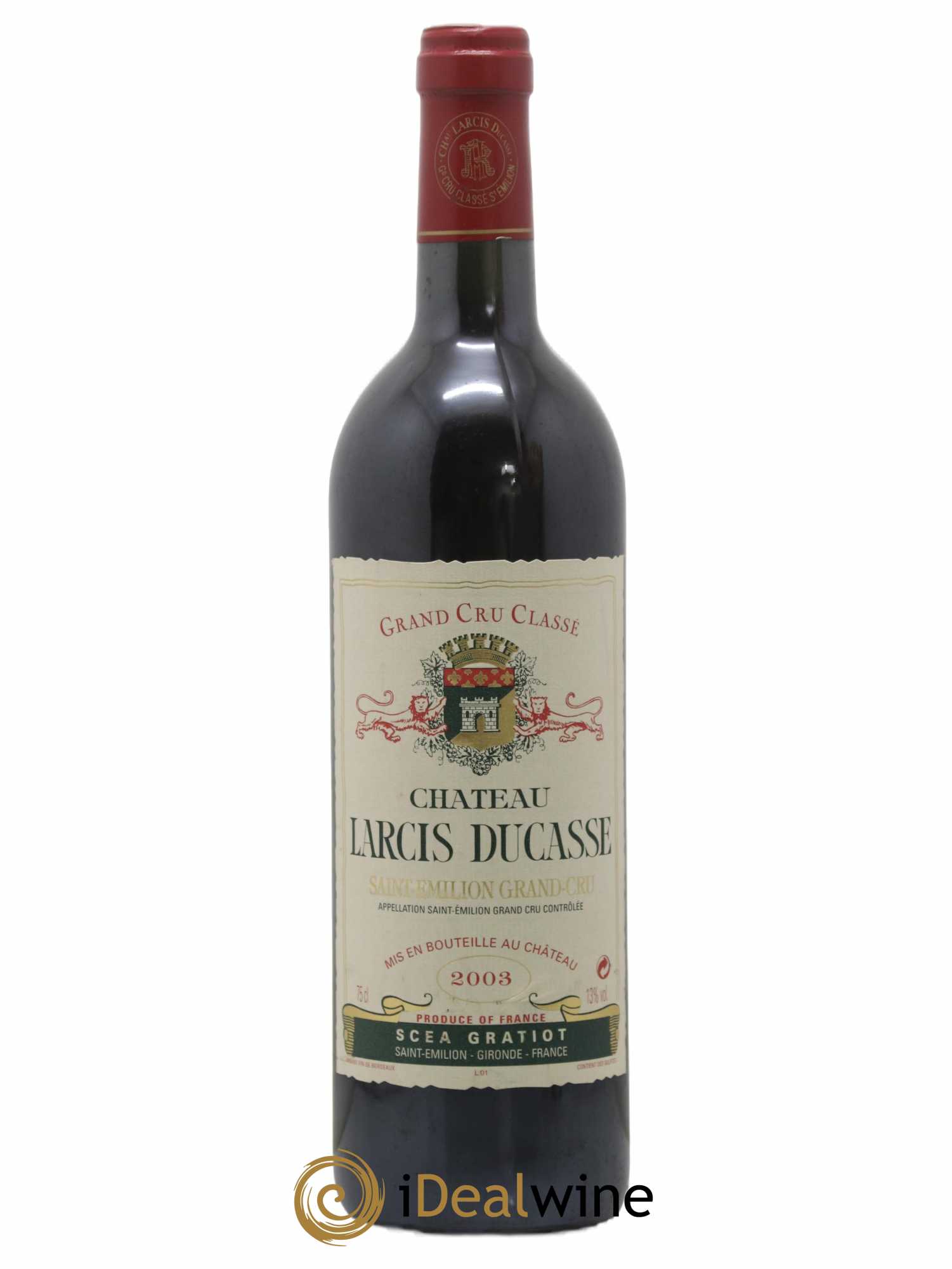 Château Larcis Ducasse 1er Grand Cru Classé B 2003 - Lot de 1 bouteille - 0