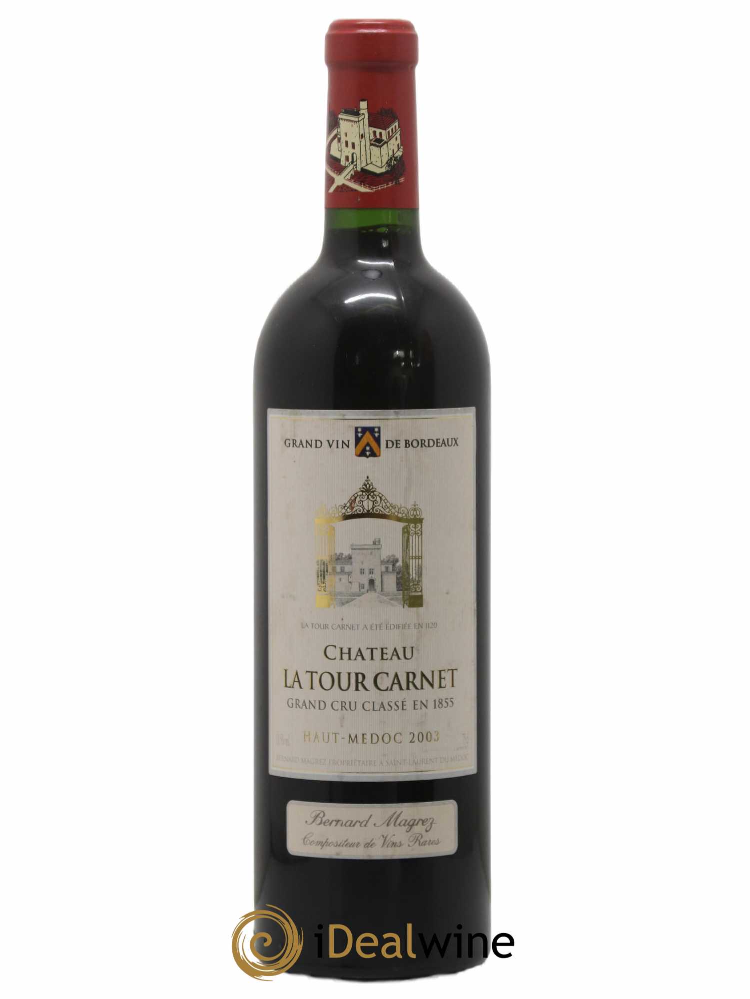 Château la Tour Carnet 4ème Grand Cru Classé 2003 - Lot de 1 bouteille - 0