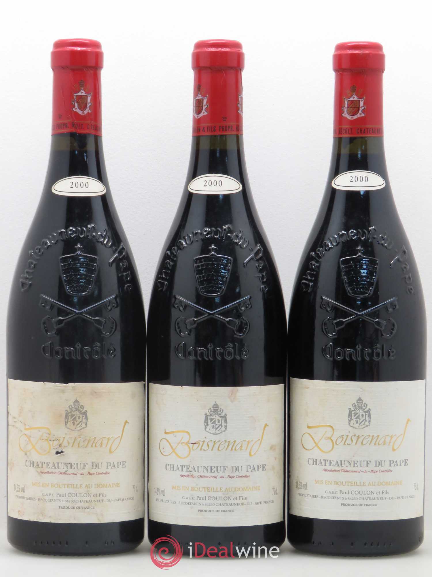 Châteauneuf-du-Pape Cuvée Boisrenard Beaurenard (Domaine de) 2000 - Lot de 3 bouteilles - 0