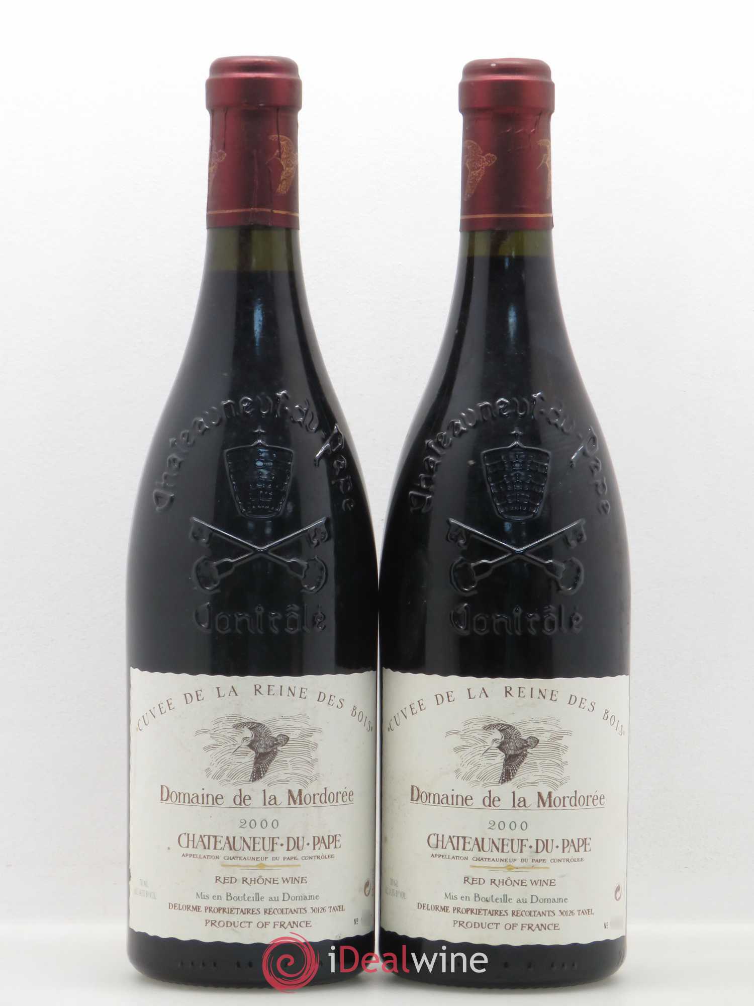 Châteauneuf-du-Pape Cuvée de la Reine des Bois La Mordorée (Domaine de) 2000 - Lot de 2 bouteilles - 0