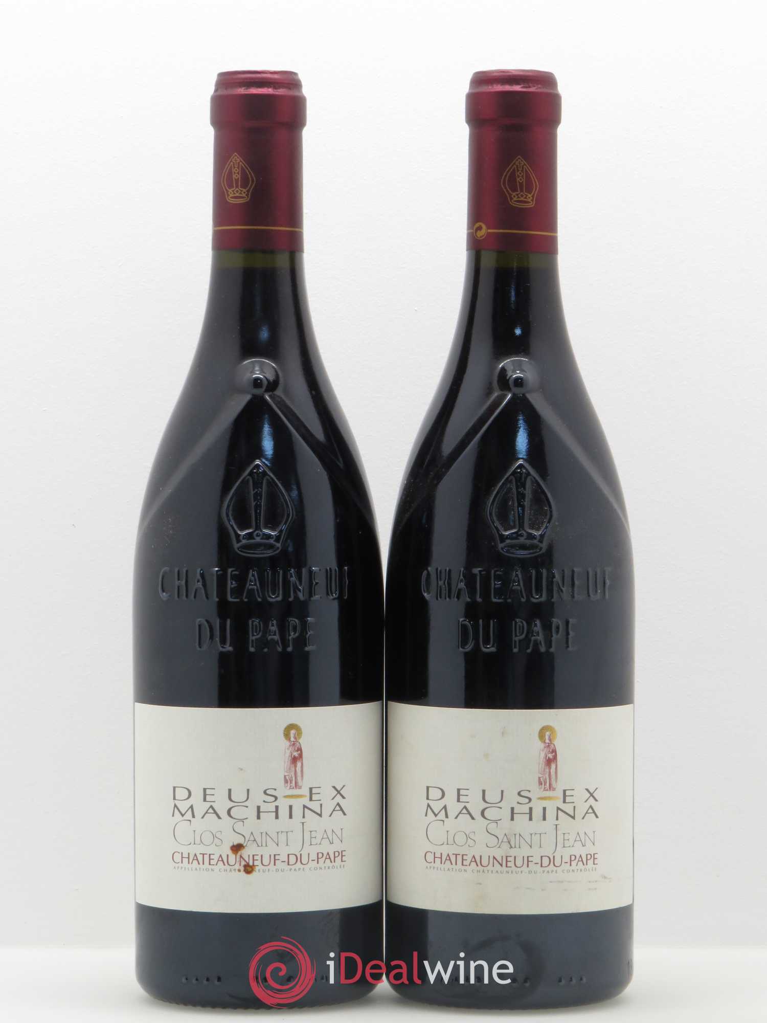 Châteauneuf-du-Pape Clos Saint-Jean Deus Ex Machina Pascal et Vincent Maurel 2003 - Lot de 2 bouteilles - 0
