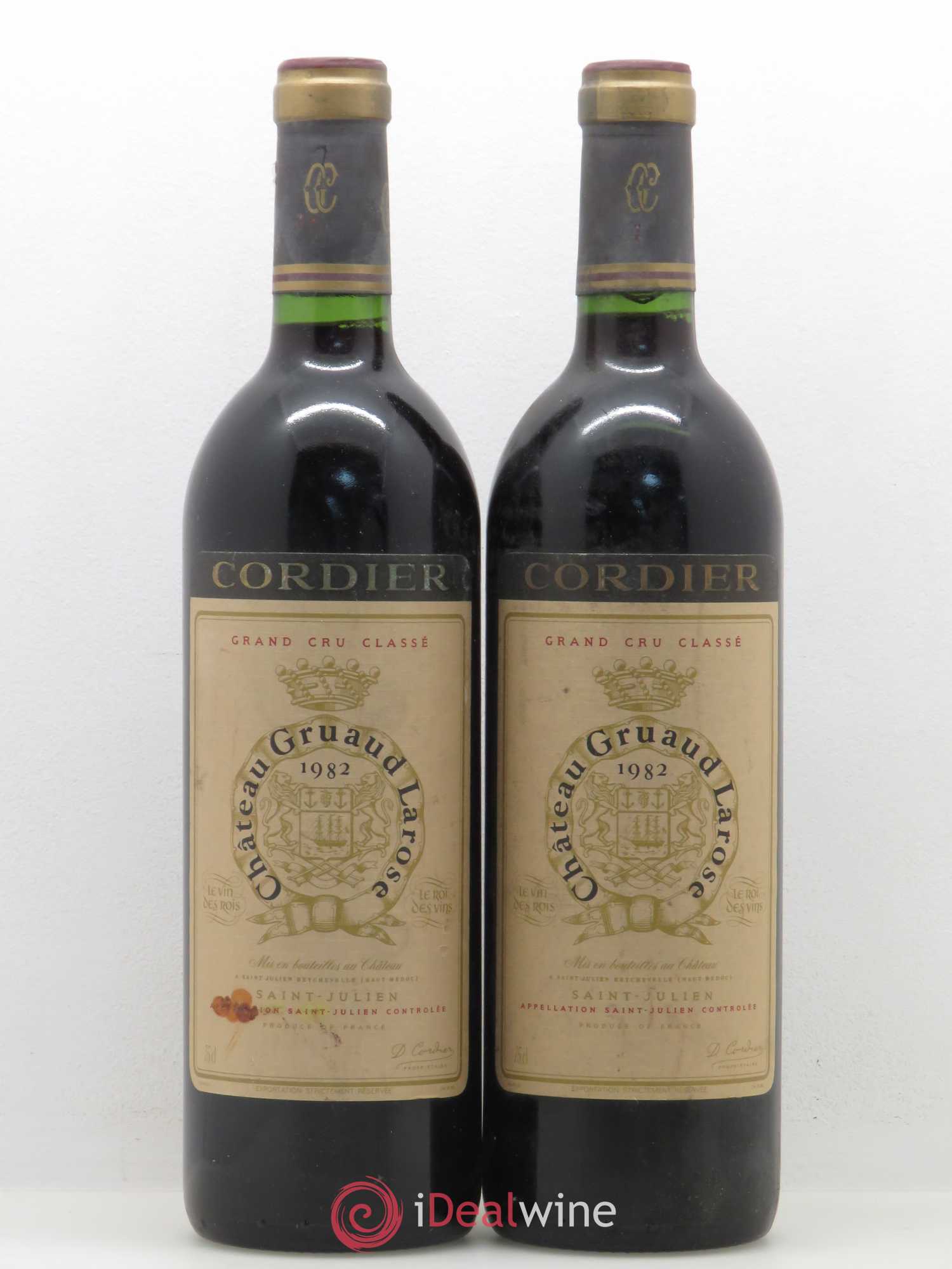 Château Gruaud Larose 2ème Grand Cru Classé 1982 - Lot de 2 bouteilles - 0