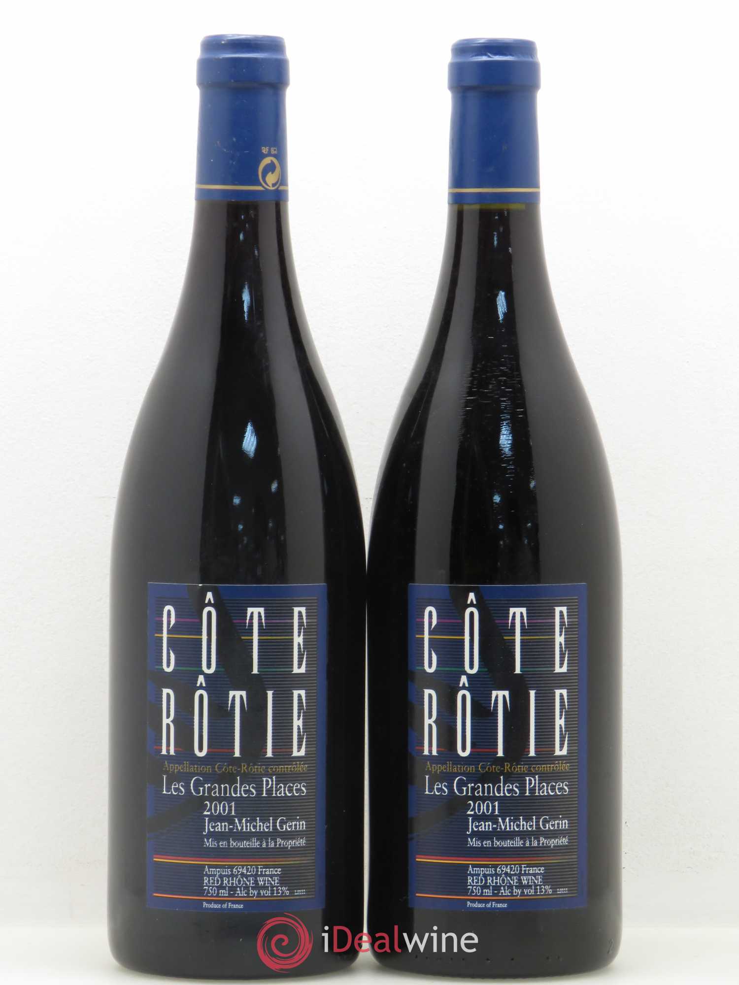 Côte-Rôtie Les Grandes Places Jean-Michel Gerin 2001 - Lot de 2 bouteilles - 0