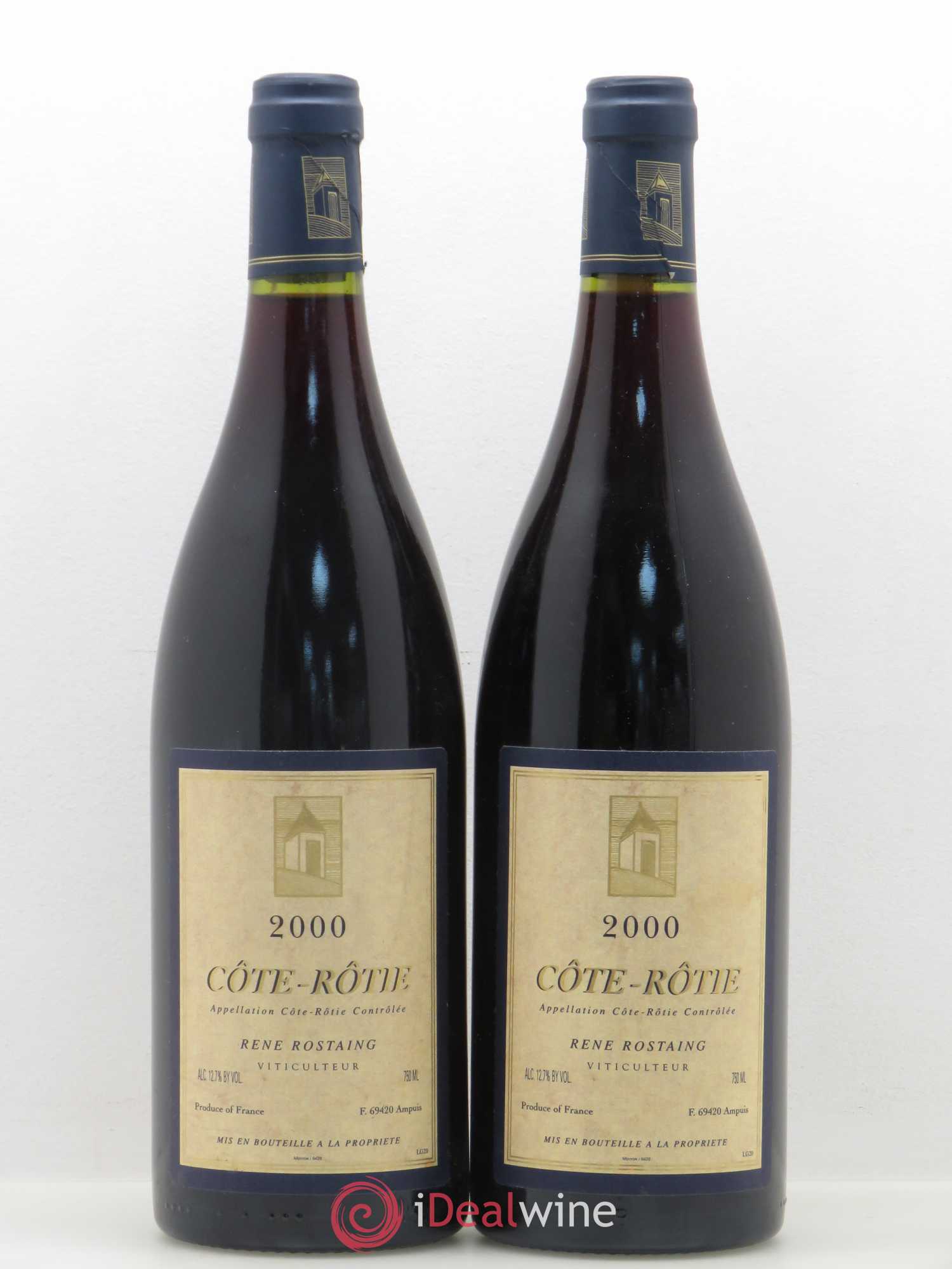 Côte-Rôtie René Rostaing 2000 - Lot of 2 bottles - 0