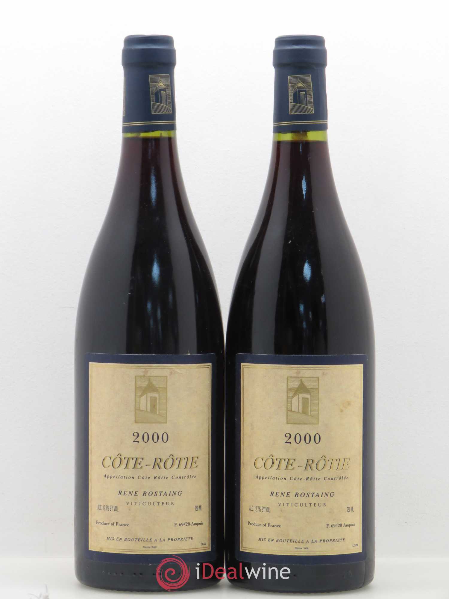 Côte-Rôtie René Rostaing 2000 - Lot of 2 bottles - 0
