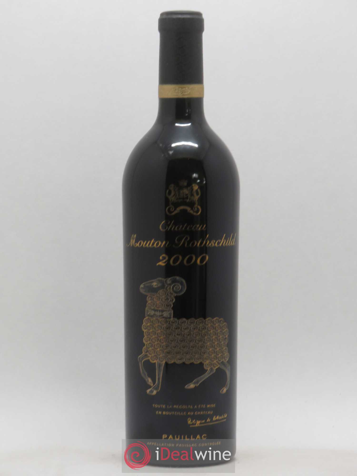 Château Mouton Rothschild 1er Grand Cru Classé 2000 - Lot de 1 bouteille - 0