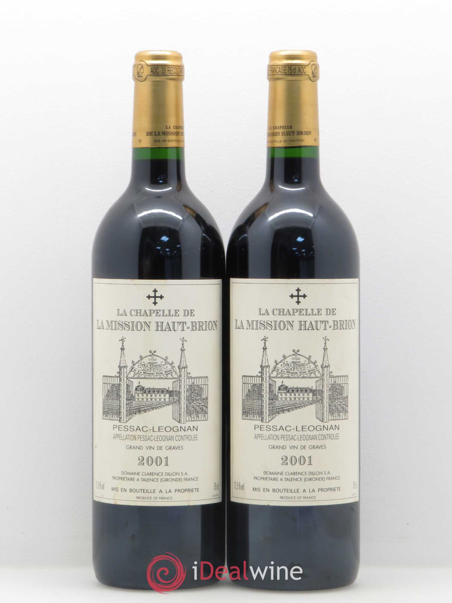 La Chapelle de La Mission Haut-Brion Second Vin 2001 - Lot de 2 bouteilles - 0