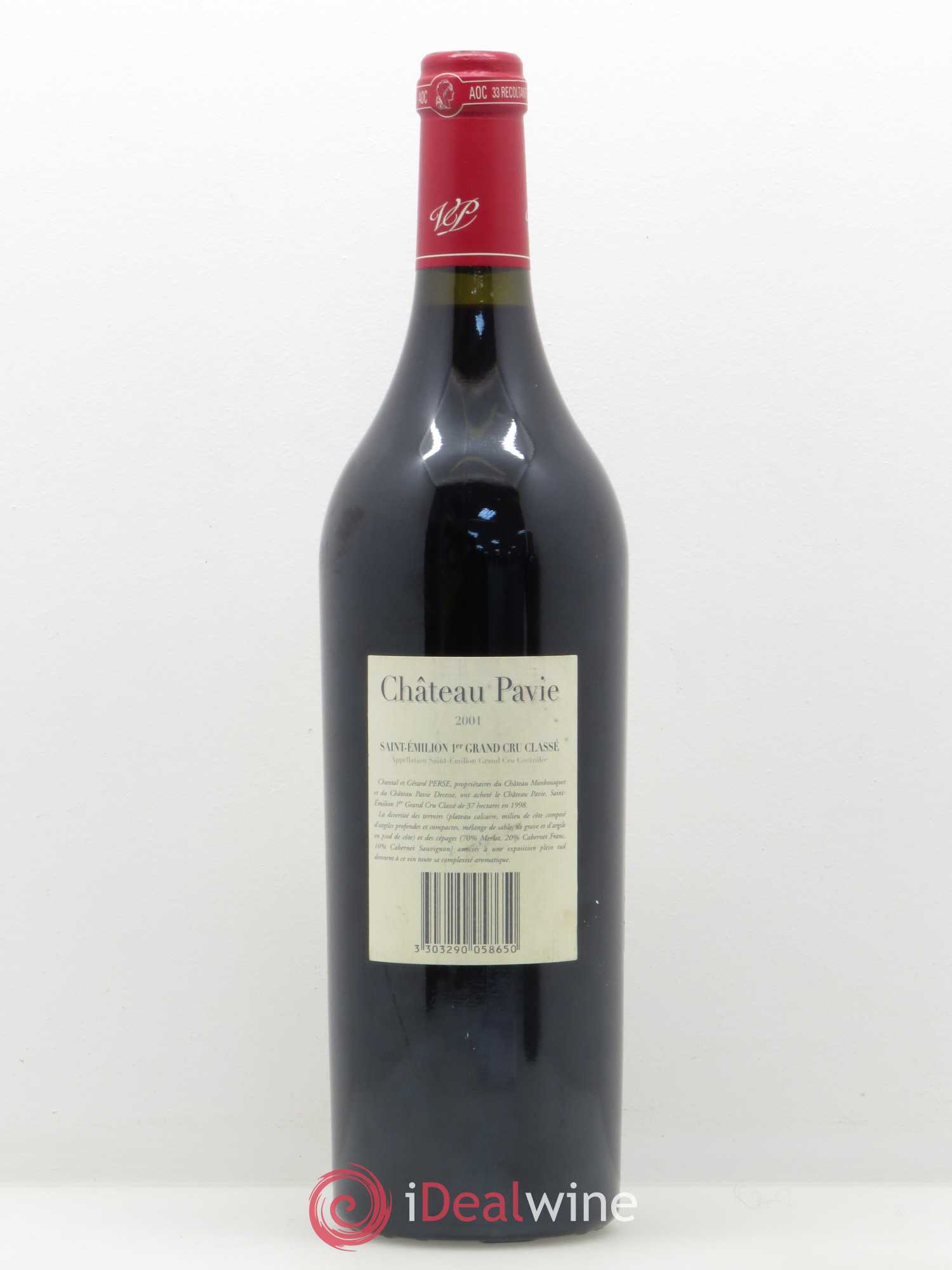 Château Pavie 1er Grand Cru Classé A 2001 - Lot de 1 bouteille - 1
