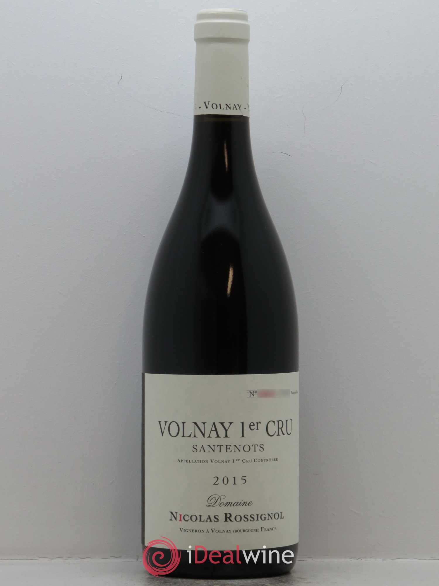 Volnay 1er Cru Santenots Nicolas Rossignol 2015 - Lot de 1 bouteille - 0
