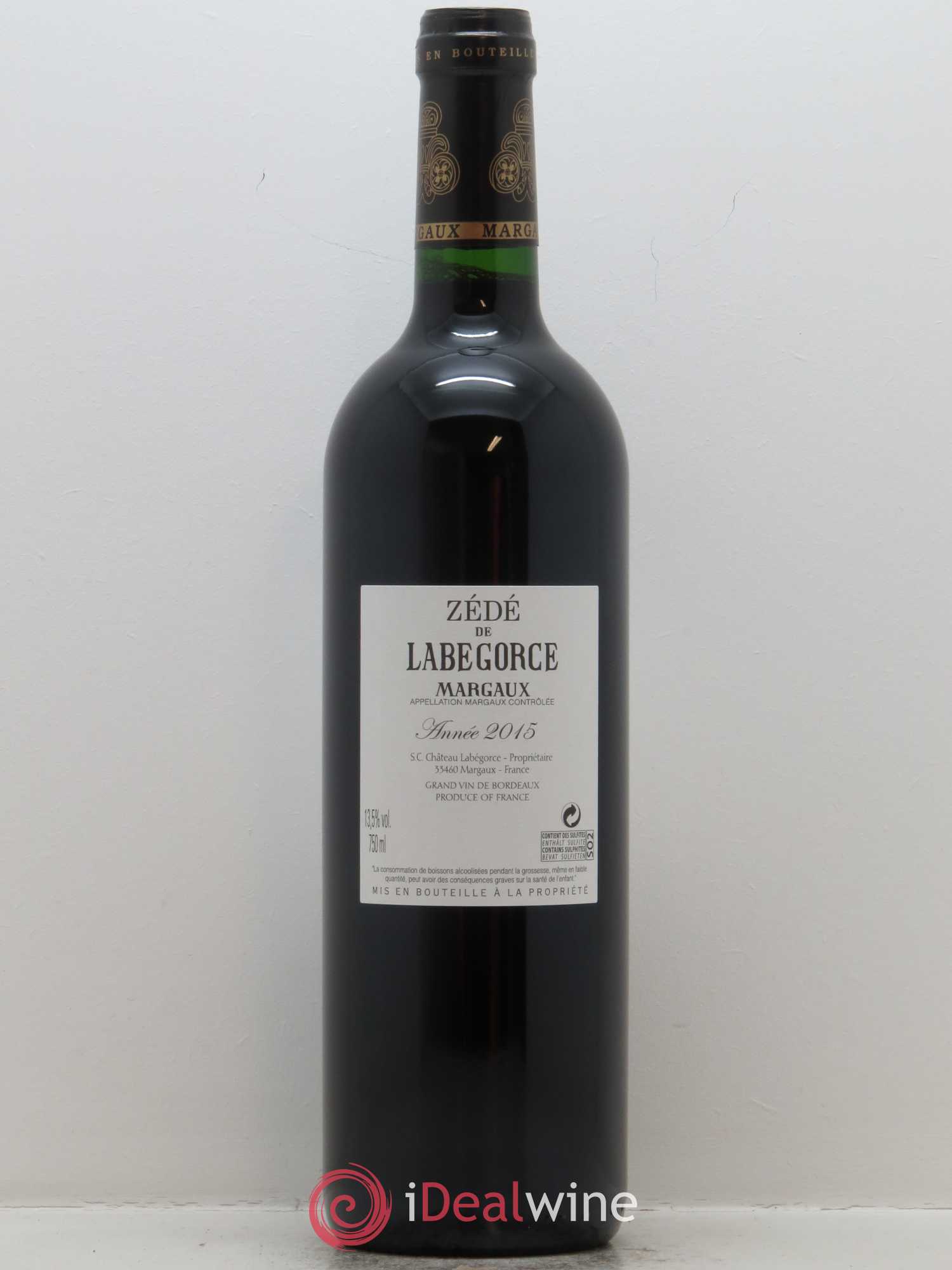 Zédé de Labegorce 2015 - Lot of 1 bottle - 1