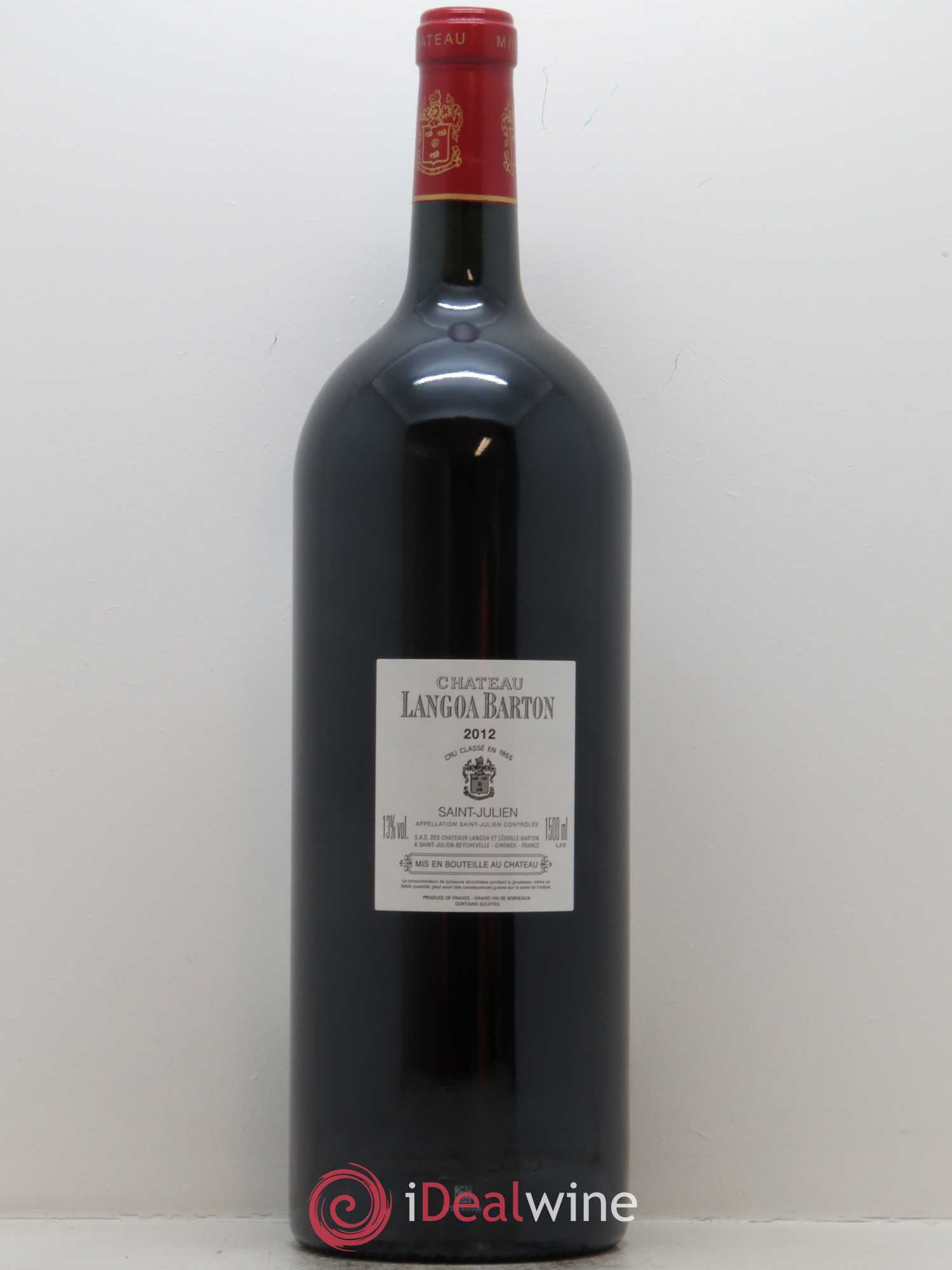 Château Langoa Barton 3ème Grand Cru Classé 2012 - Lot de 1 magnum - 1