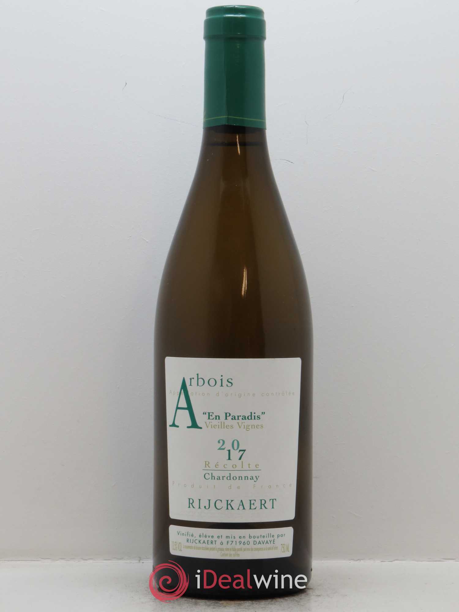 Arbois En Paradis Chardonnay Vieilles Vignes Rijckaert 2017 - Lot de 1 bouteille - 0
